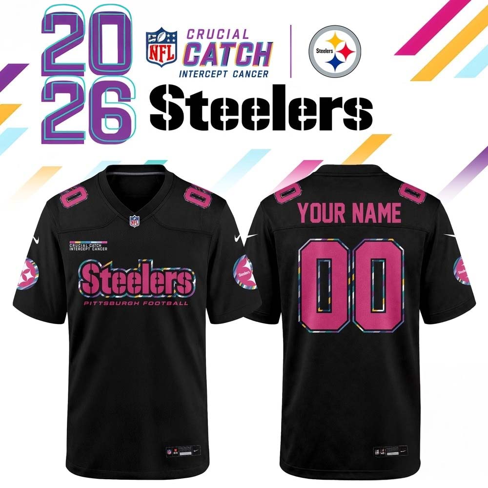 Pittsburgh Steelers NFL Crucial Catch 2026 Black Limited Edition Football Jersey 1 - Unicasport Pittsburgh Steelers NFL Crucial Catch 2026 Black Limited Edition Football Jersey
