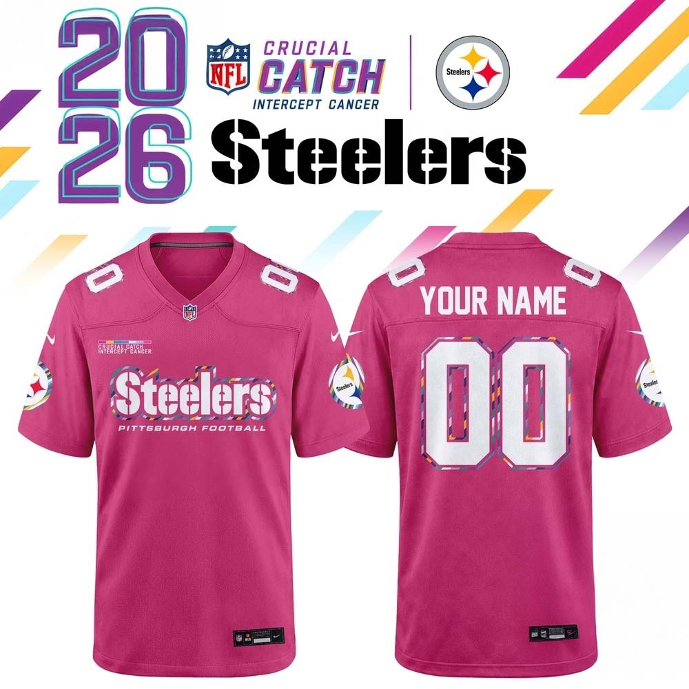 Pittsburgh Steelers NFL Crucial Catch 2026 Pink Limited Edition Football Jersey 2 - Unicasport Pittsburgh Steelers NFL Crucial Catch 2026 Pink Limited Edition Football Jersey