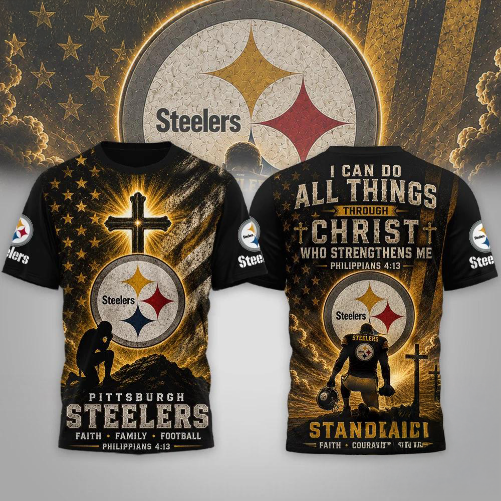 Pittsburgh Steelers NFL Faith Family Limited Edition Premium 3D Shirt