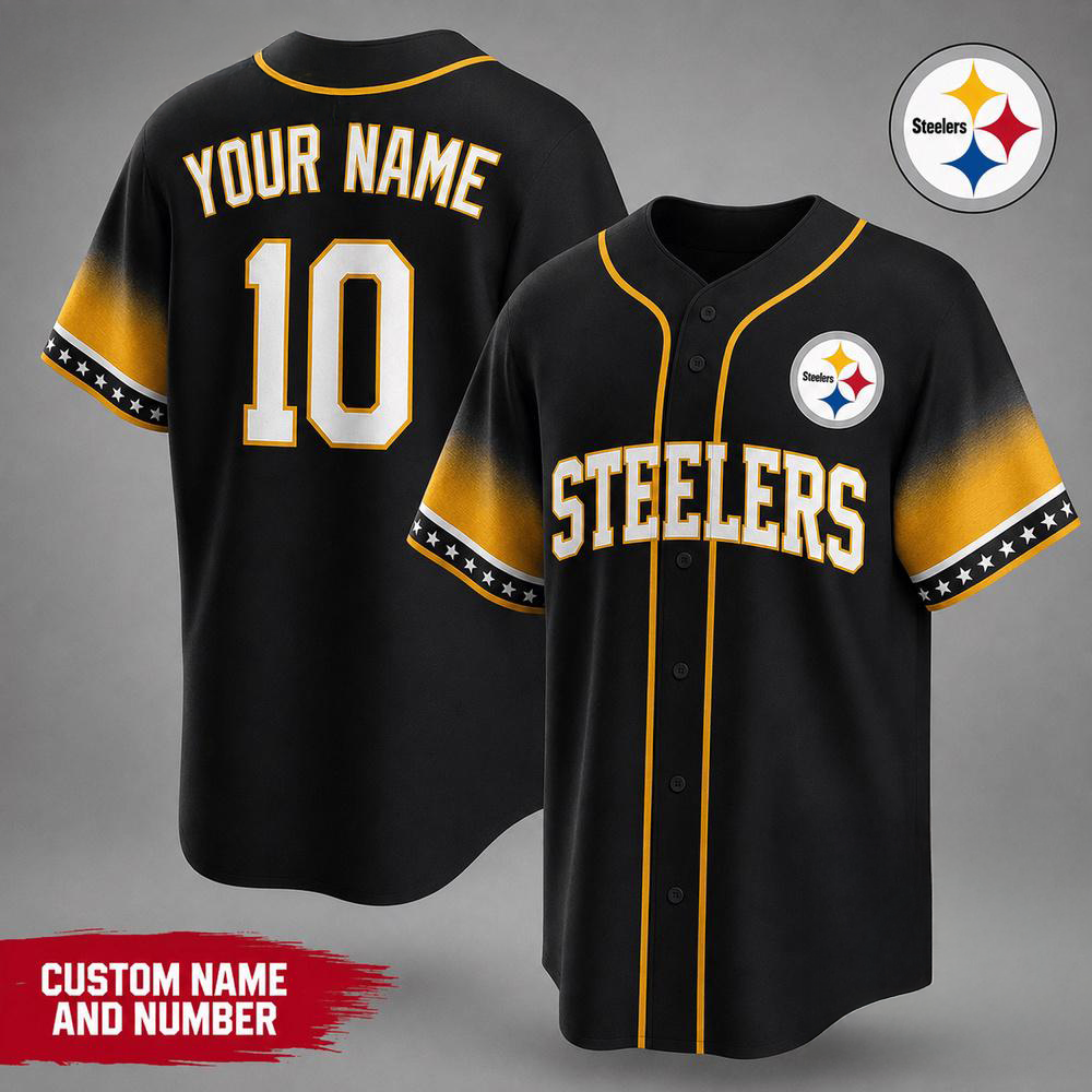 Pittsburgh Steelers NFL Team Pride Premium Baseball Jersey Collection Gifts For Fans