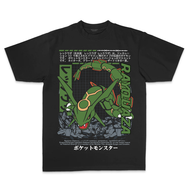 Pokemon Rayquaza 2 Shirt Classic Style TShirts Premium New Shirt