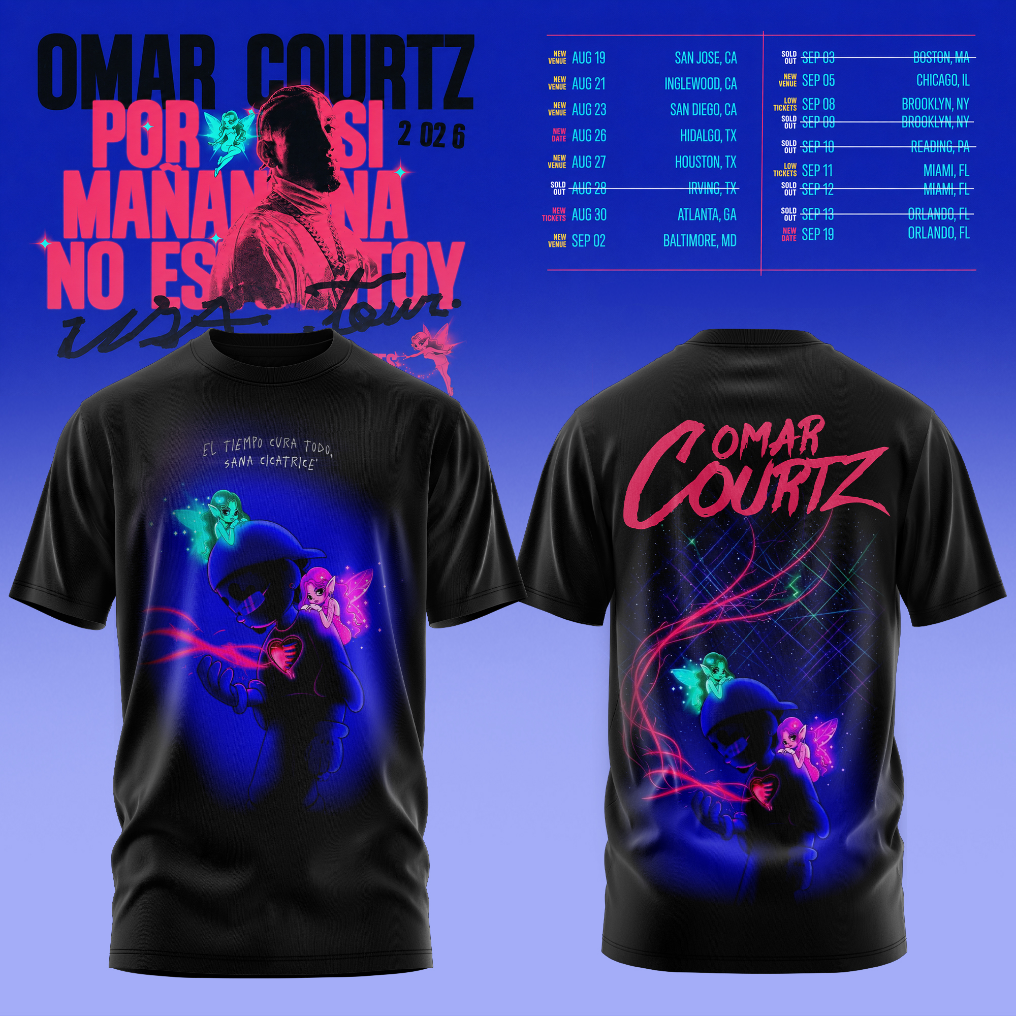 Por Si Mañana No Estoy Tour Concert Edition Heavyweight Graphic T Shirt