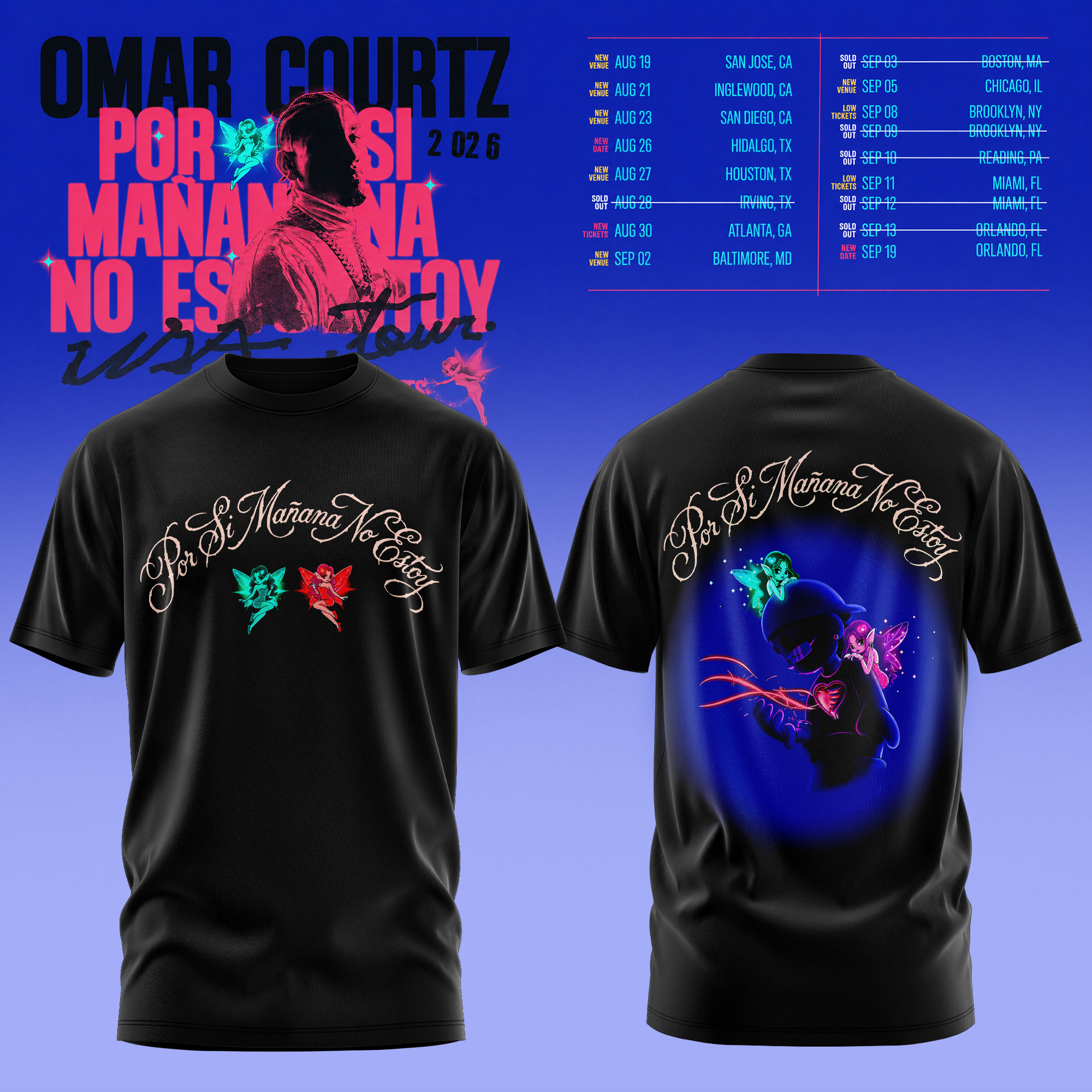 Por Si Mañana No Estoy Tour Modern Streetwear Special Edition T Shirt