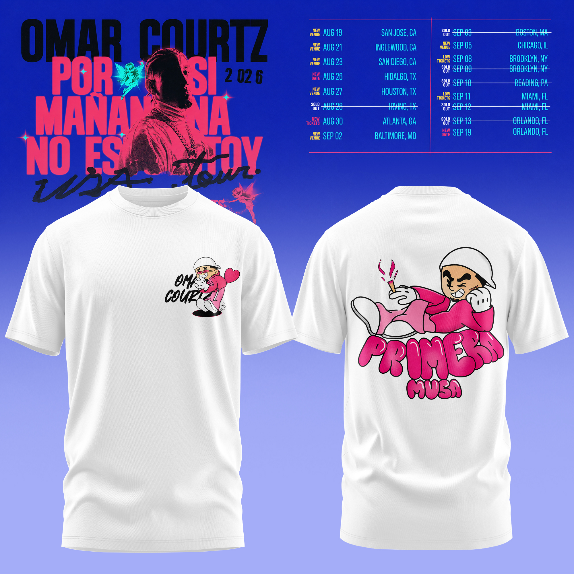 Por Si Mañana No Estoy Tour Retro Collection Vintage Graphic T Shirt