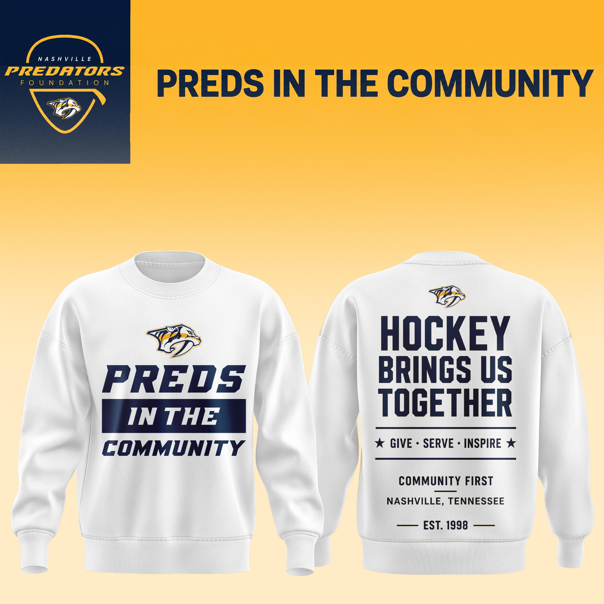 Preds In The Community Foundation Graphic Sweatshirt Classic Edition