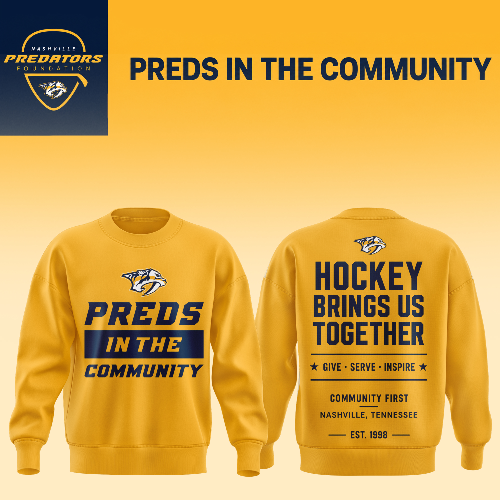 Preds In The Community Foundation Graphic Sweatshirt Signature Edition
