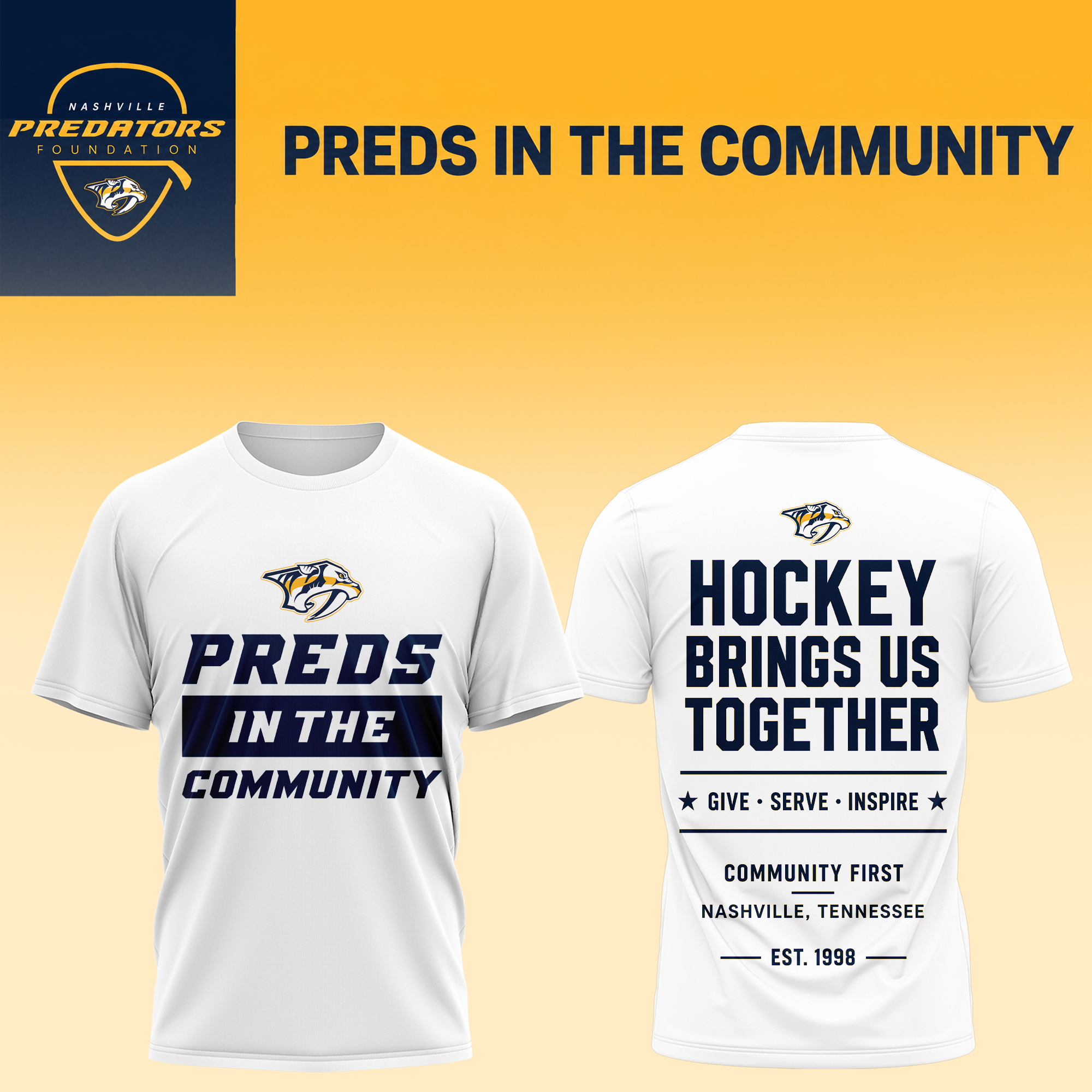 Preds In The Community Foundation Graphic T Shirt Signature Edition