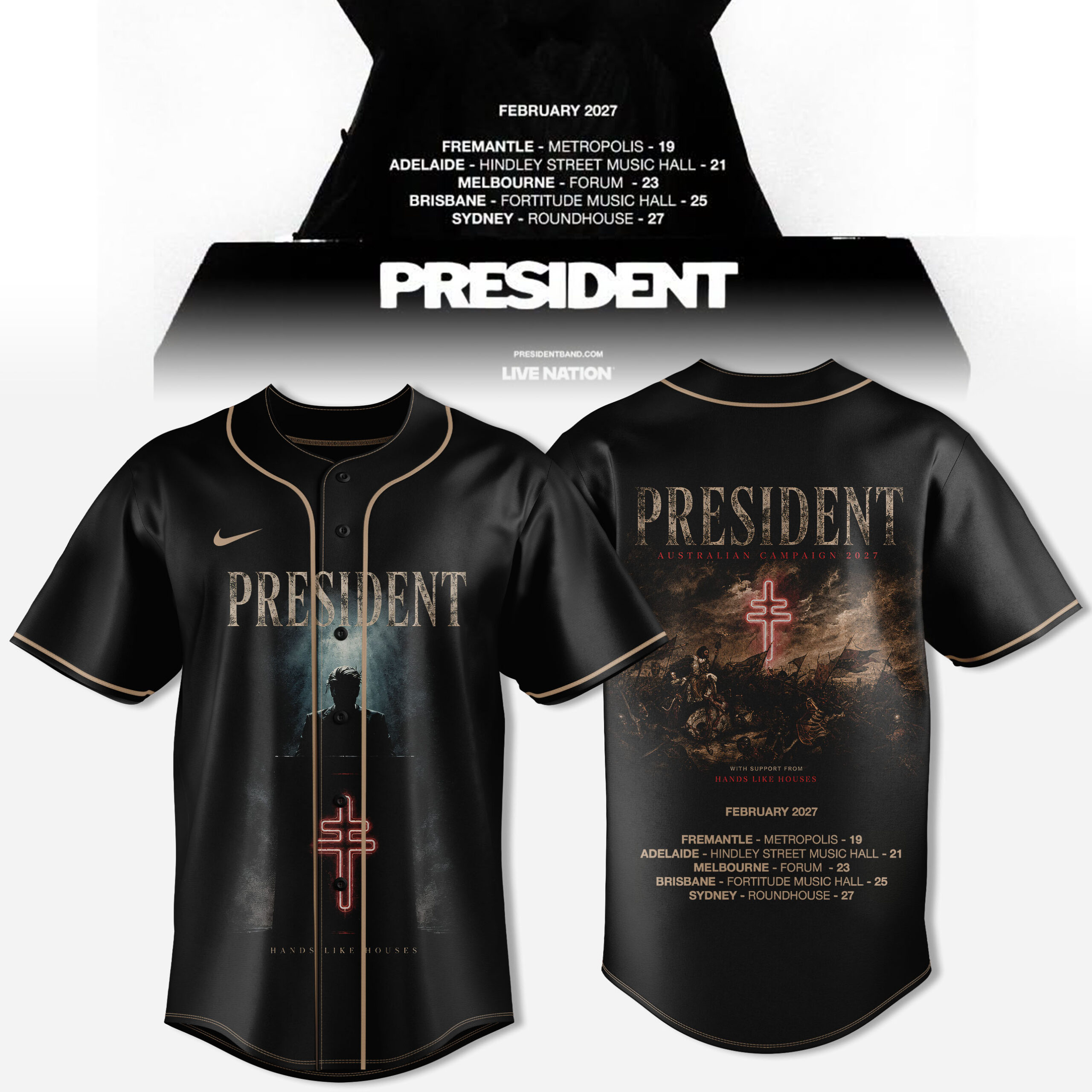 President Australian Campaign 2027 Jersey Concert Music Fan Gift 2 - Unicasport President Australian Campaign 2027 Jersey Concert Music Fan Gift