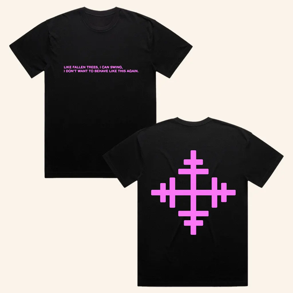 President Band Merch Fallen Trees Lyric Black TShirt Black Gift Ideas For Fans