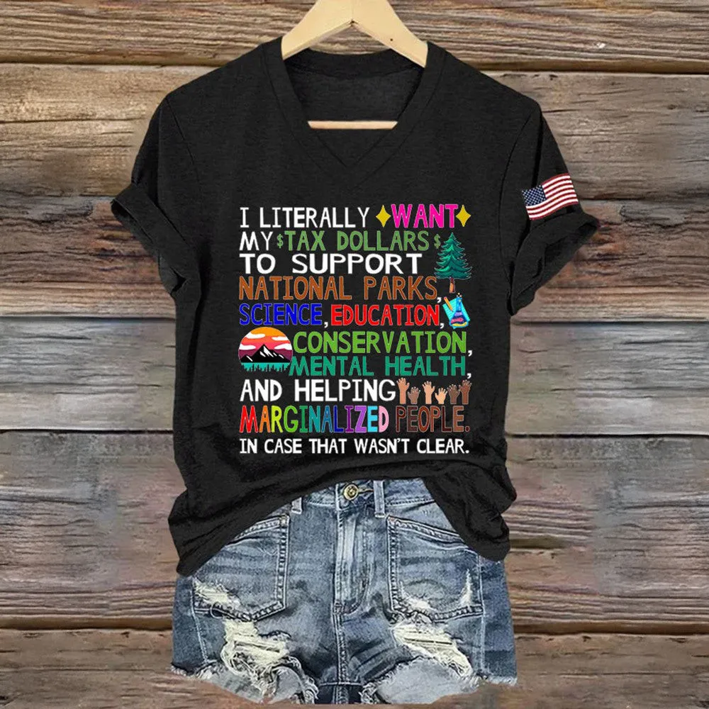 Protect Our National Parks Vneck TShirt Subtle Anti Trump Merch Support National Parks Shirt