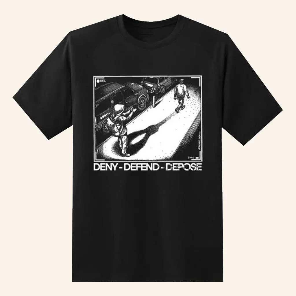 Punk With A Camera Merch Deny Defend Depose TShirt Gift Ideas For Husband