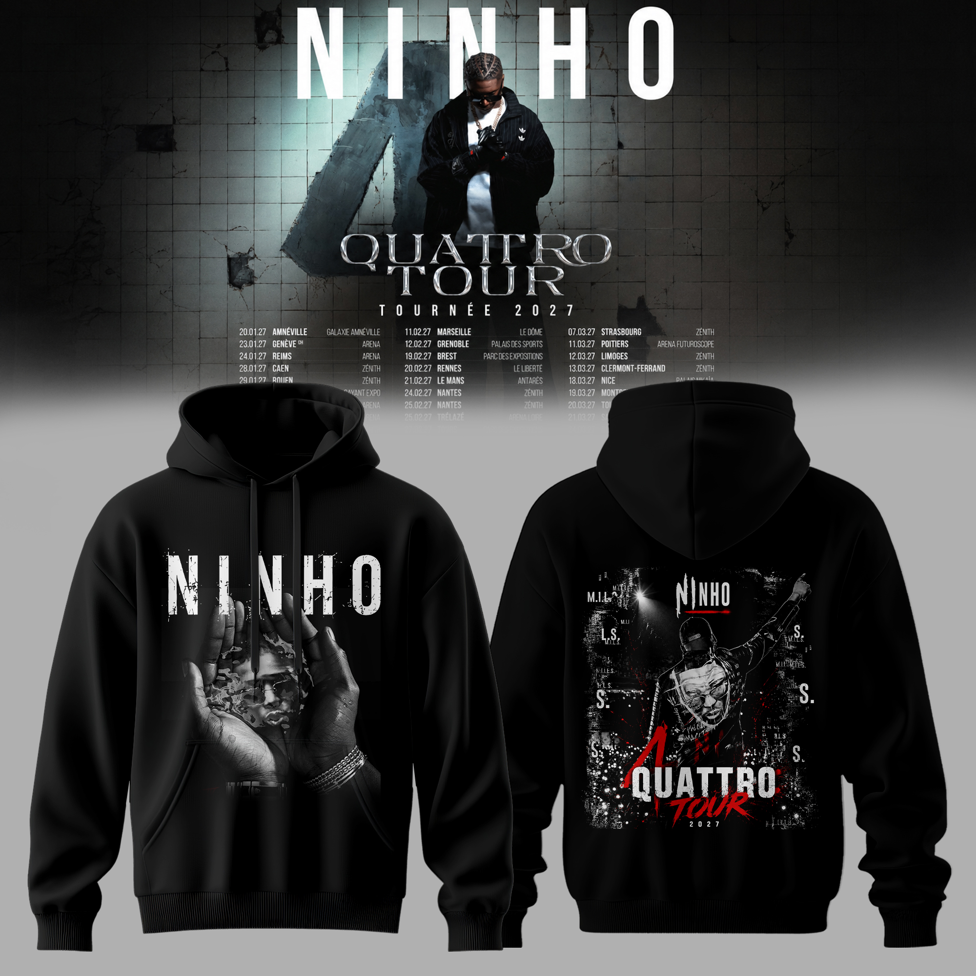 QUATTRO Tour 2027 Collector Hoodie Merchandise Collection