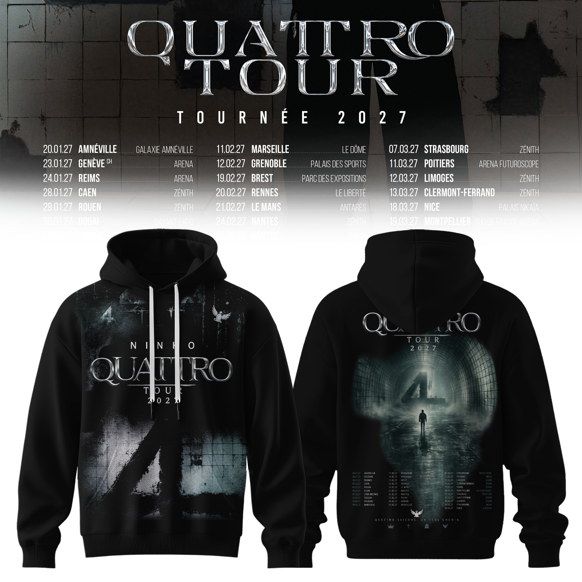 QUATTRO Tour Collector Merchandise Hoodie Collection