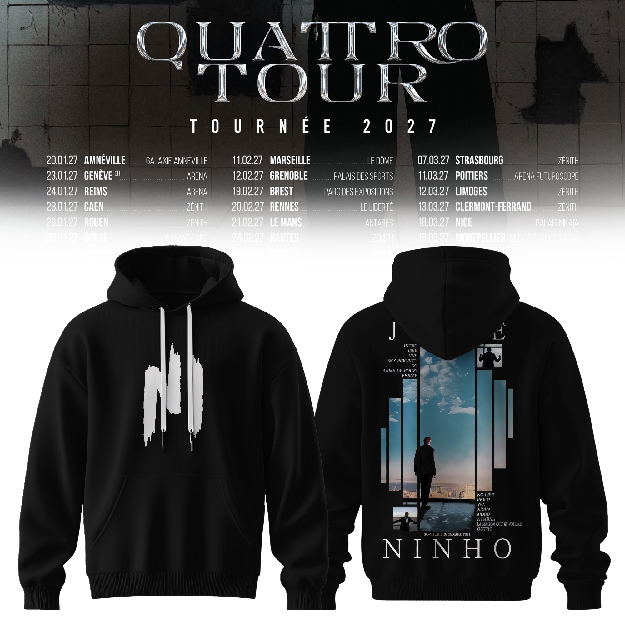 QUATTRO Tour Official Concert Fan Hoodie Collection
