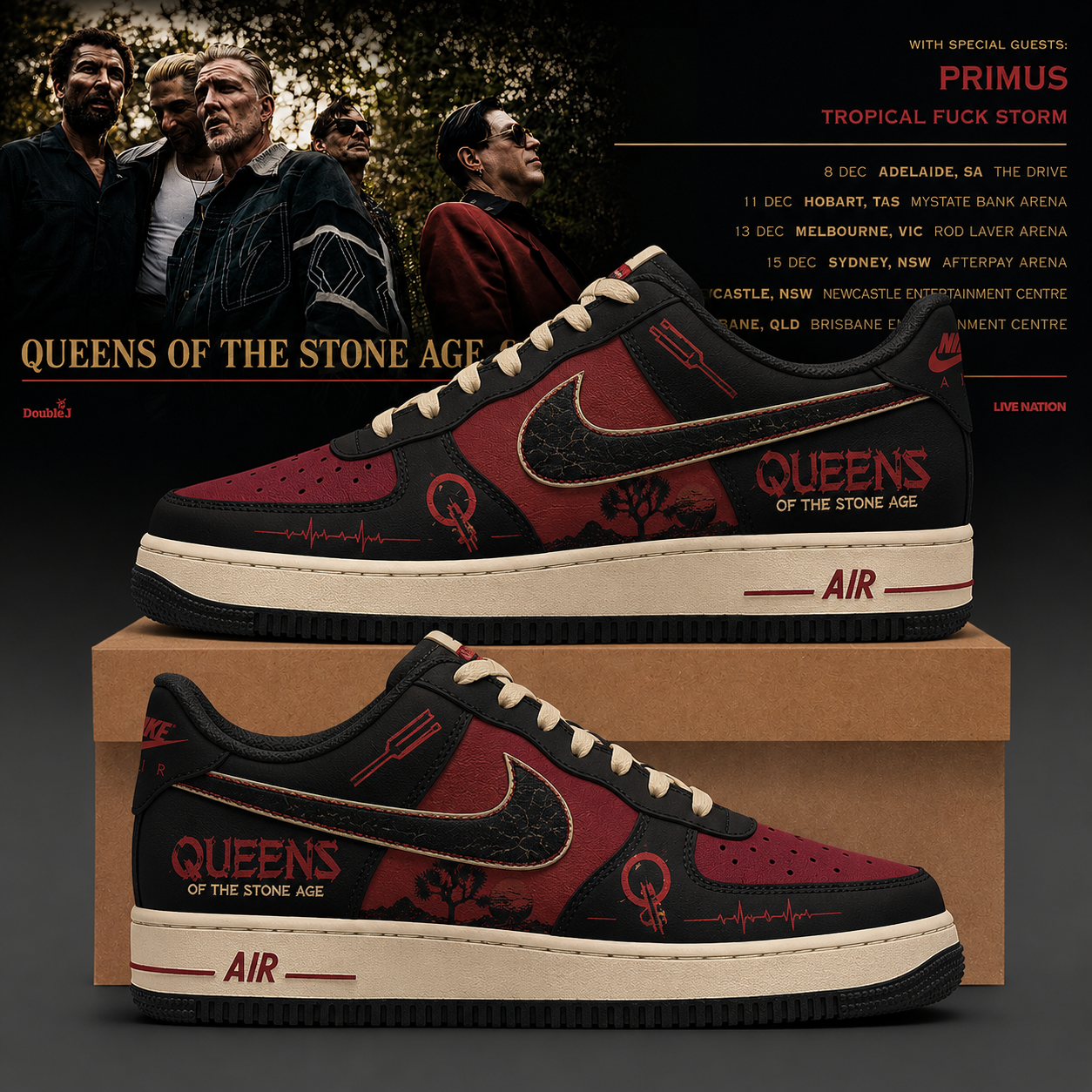 Queens Of The Stone Age Tour Limited Edition High Top Sneakers