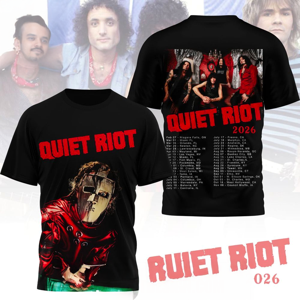 Quiet Riot 2026 Tour TShirt