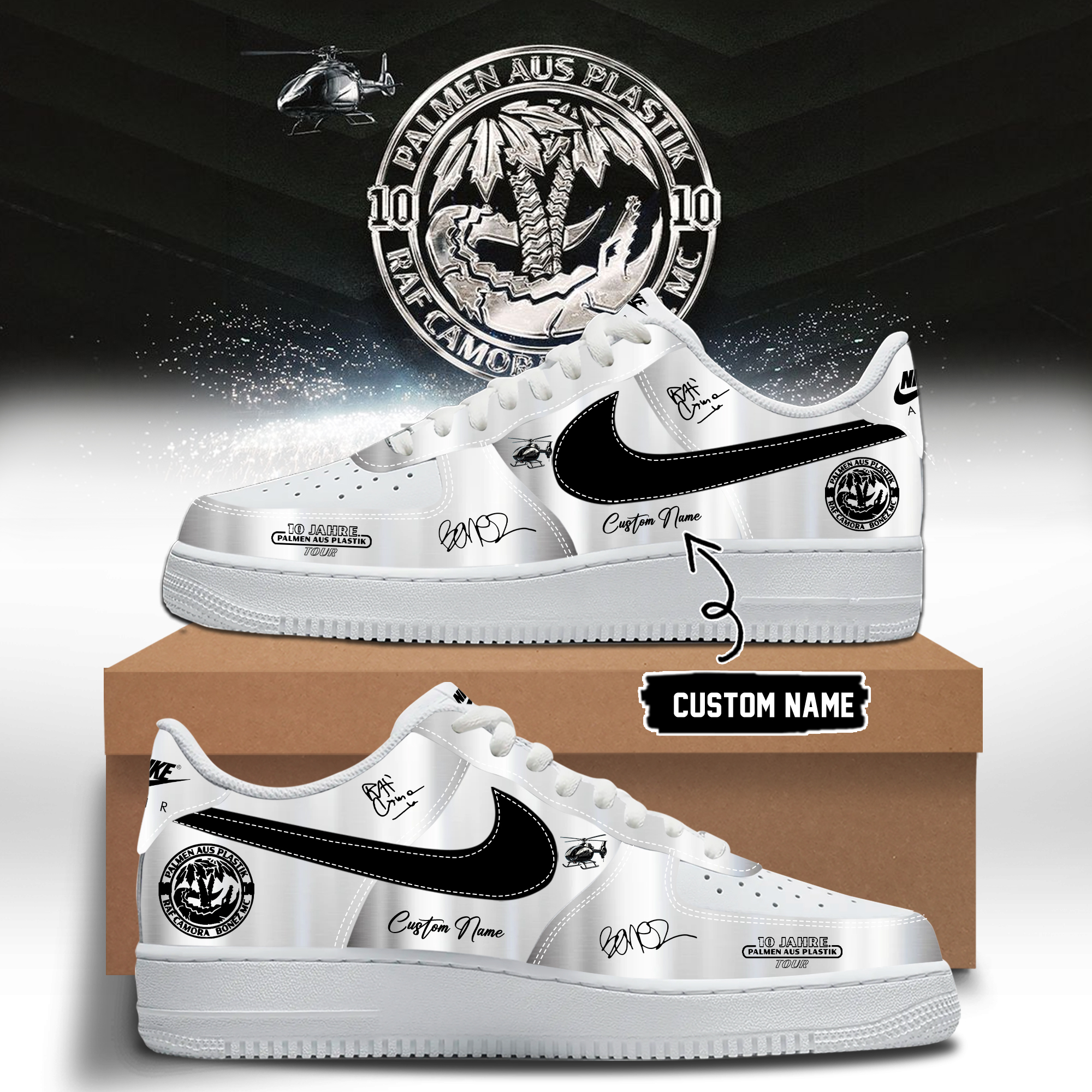 RAF Camora & Bonez MC 10 Jahre Palmen Aus Plastik Tour Exclusive Signature Lifestyle Sneakers