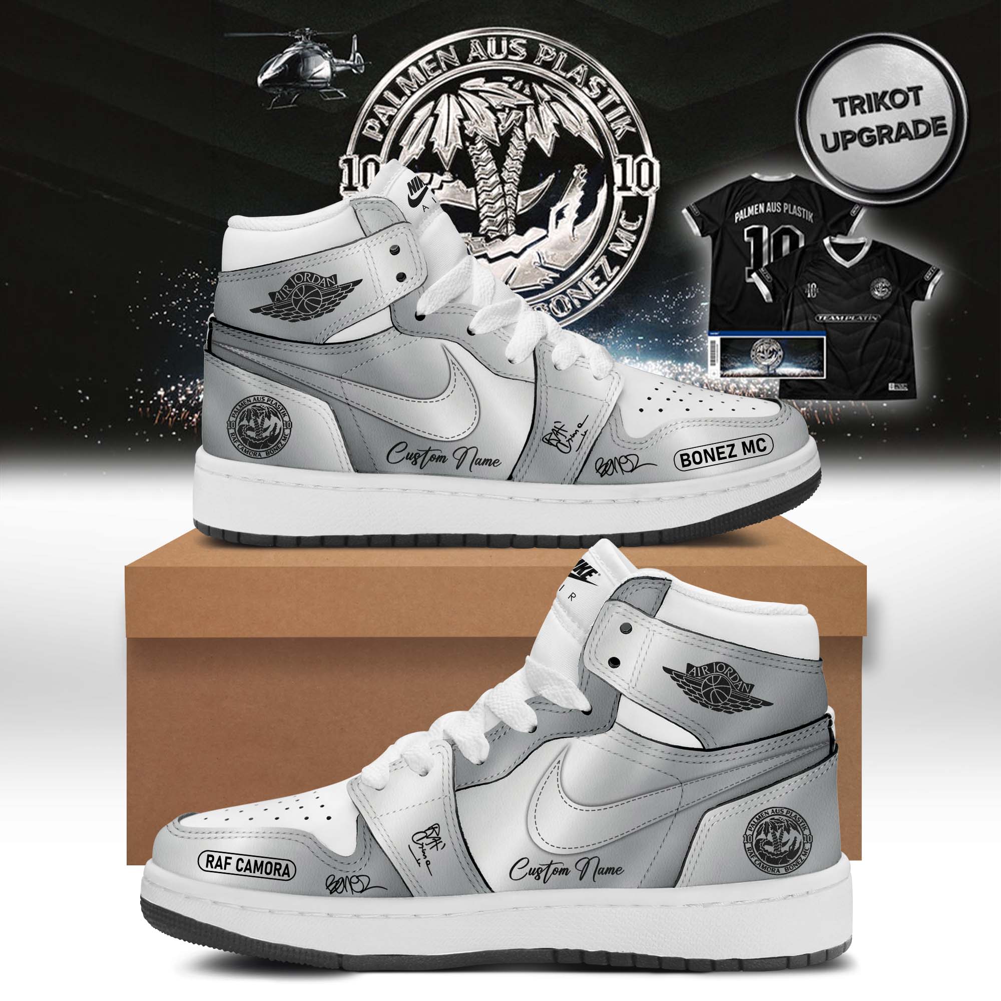 RAF Camora and Bonez MC 10 Jahre Palmen Aus Plastik Tour Collector Edition Footwear