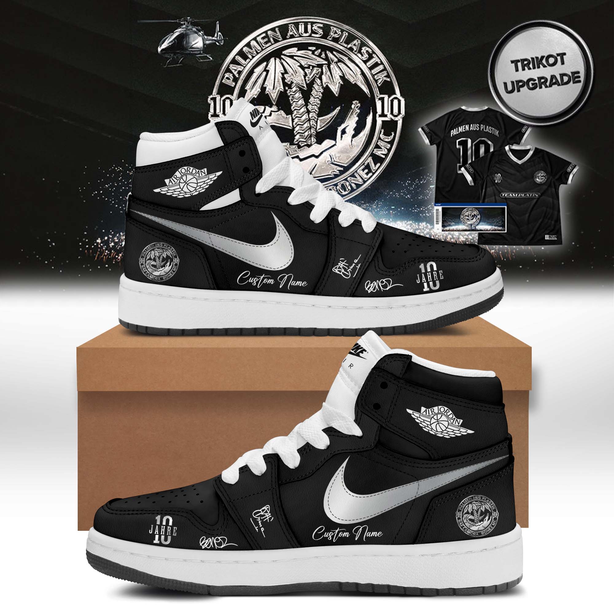 RAF Camora and Bonez MC 10 Jahre Palmen Aus Plastik Tour Collector Premium Sneakers