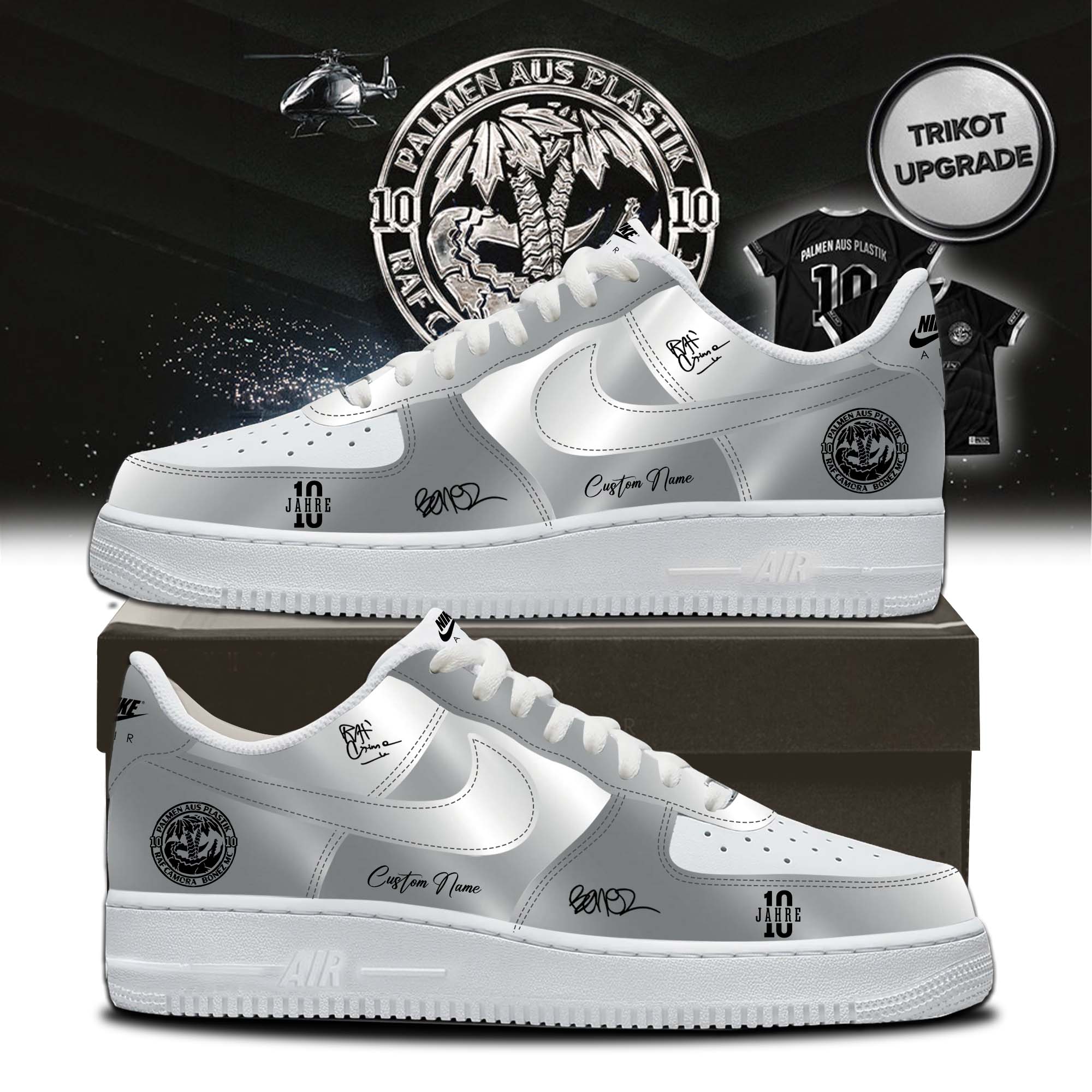 RAF Camora and Bonez MC 10 Jahre Palmen Aus Plastik Tour Collector Street Style Shoes