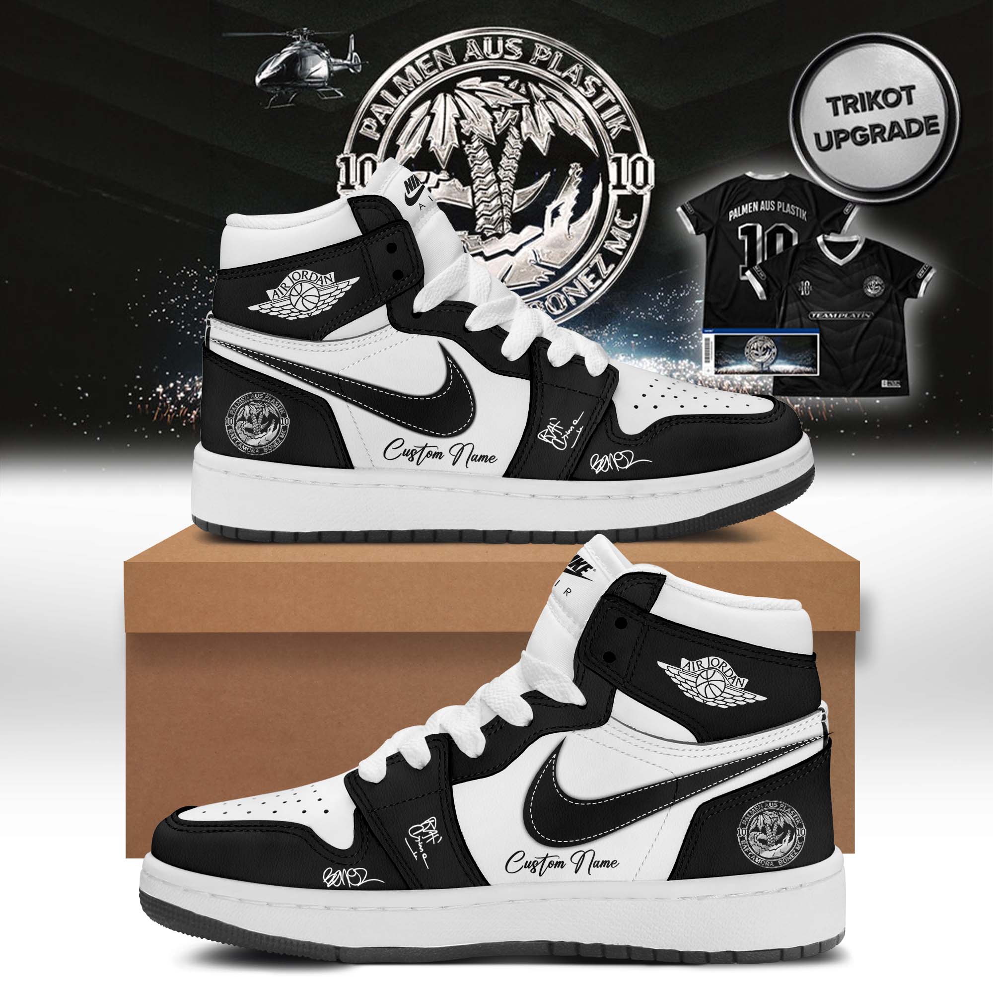 RAF Camora and Bonez MC 10 Jahre Palmen Aus Plastik Tour Exclusive Concert Sneakers