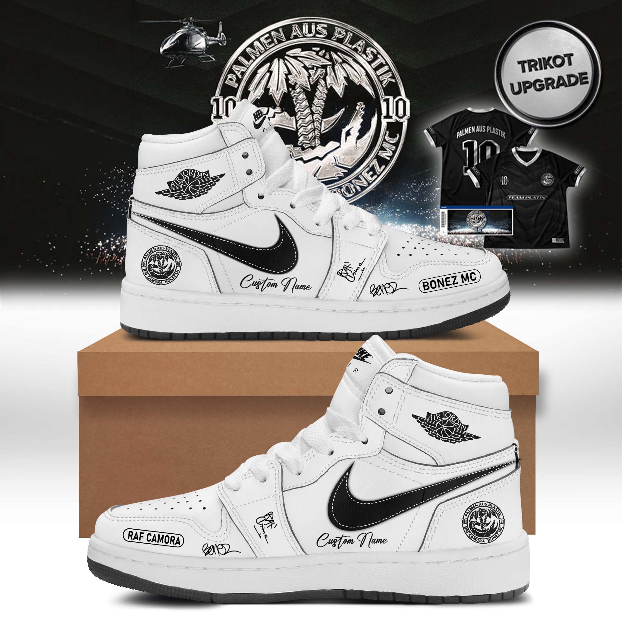 RAF Camora and Bonez MC 10 Jahre Palmen Aus Plastik Tour Exclusive Fan Footwear
