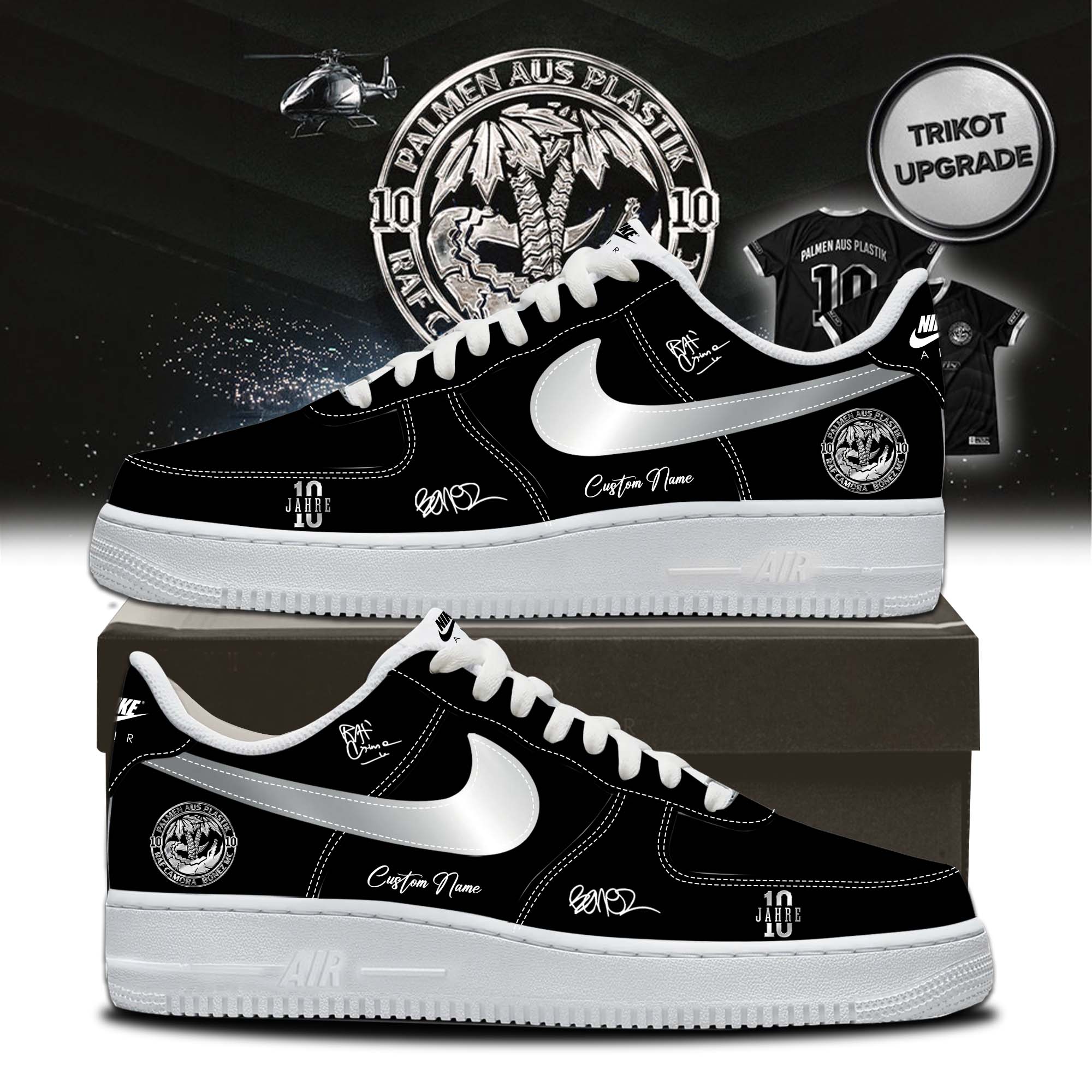 RAF Camora and Bonez MC 10 Jahre Palmen Aus Plastik Tour Limited Edition Lifestyle Shoes