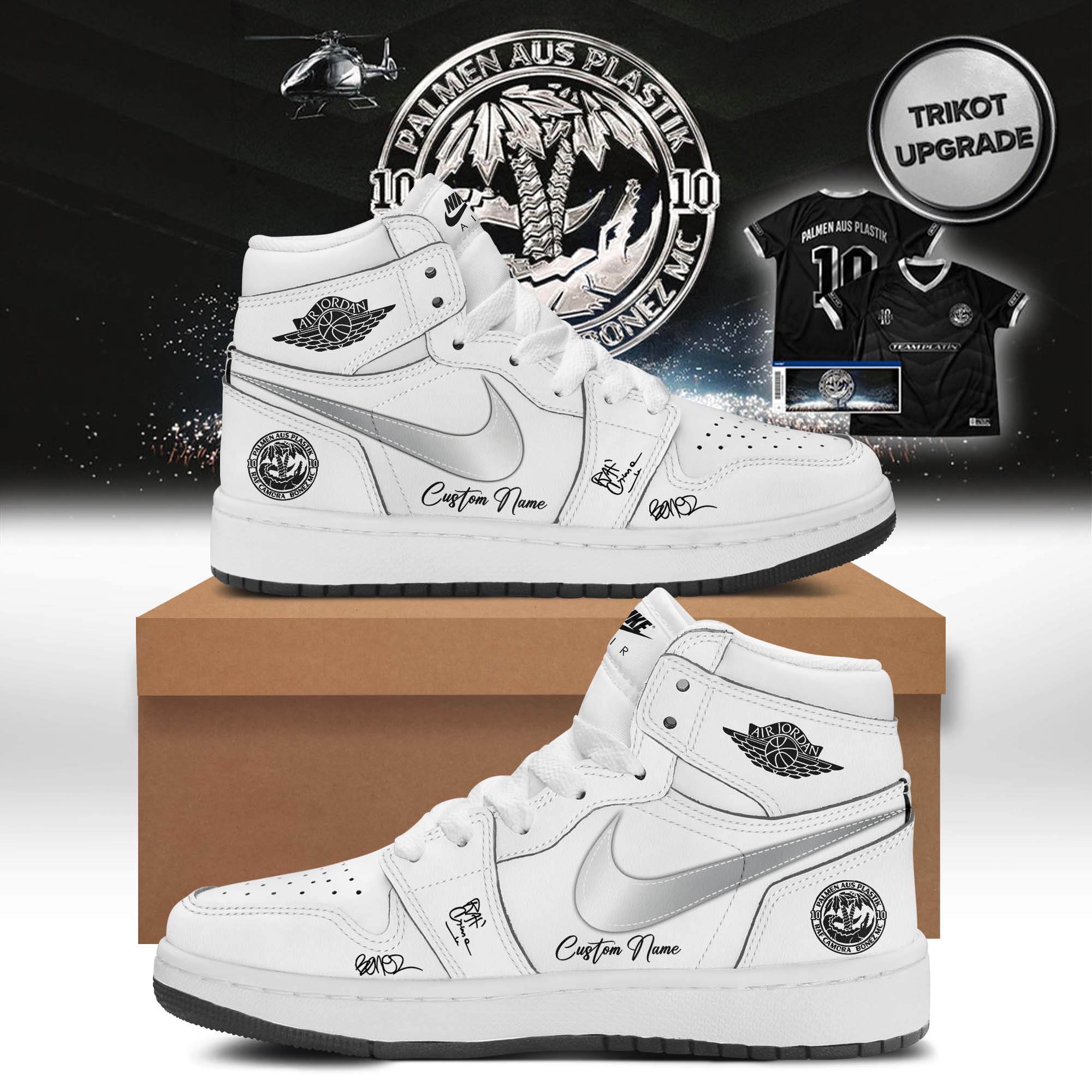 RAF Camora and Bonez MC 10 Jahre Palmen Aus Plastik Tour Premium Lifestyle Shoes