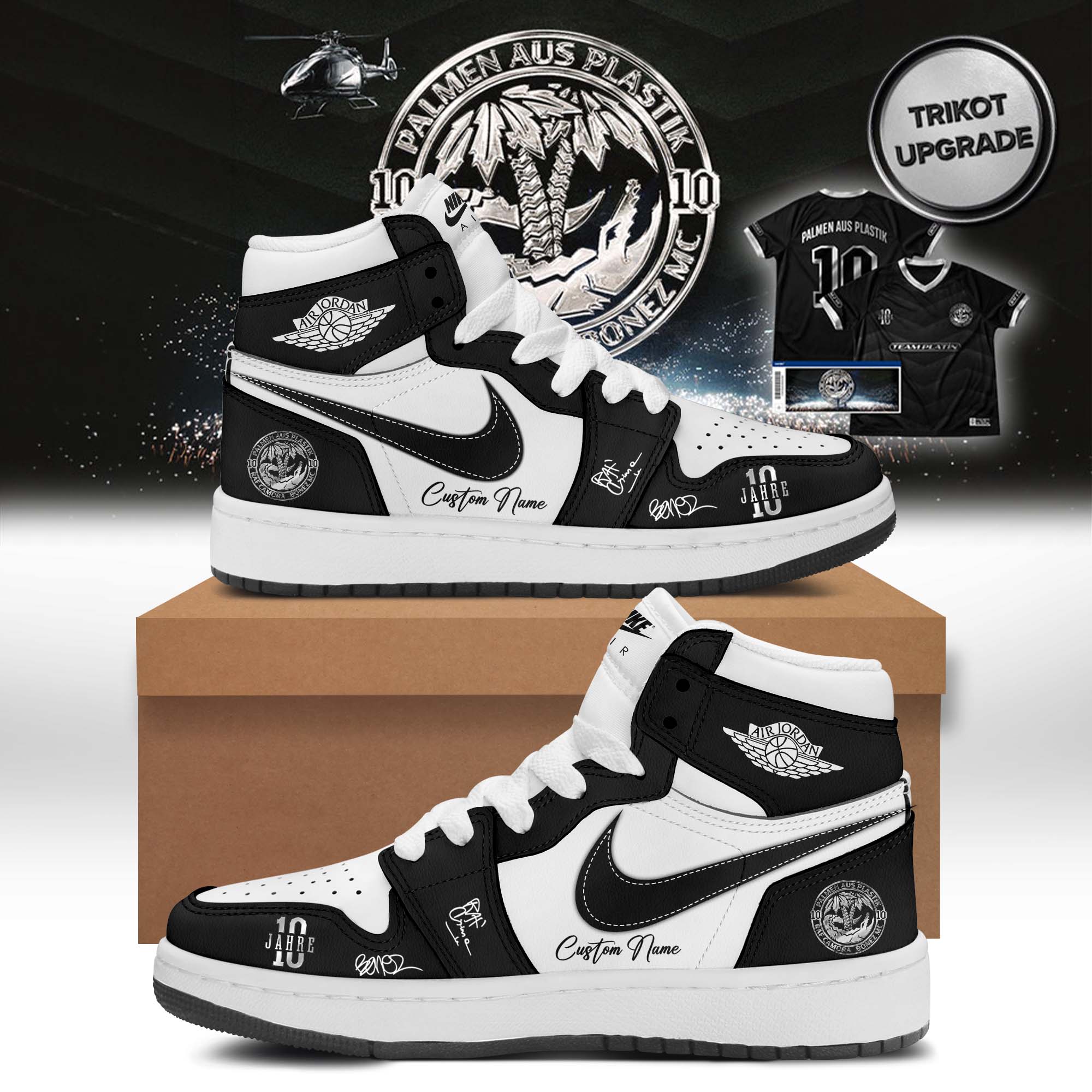 RAF Camora and Bonez MC 10 Jahre Palmen Aus Plastik Tour Premium Limited Edition Shoes