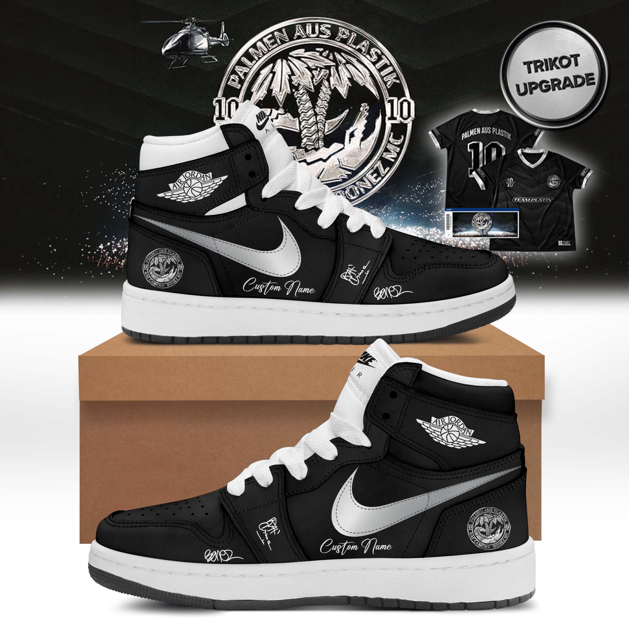 RAF Camora and Bonez MC 10 Jahre Palmen Aus Plastik Tour Premium Music Fan Footwear
