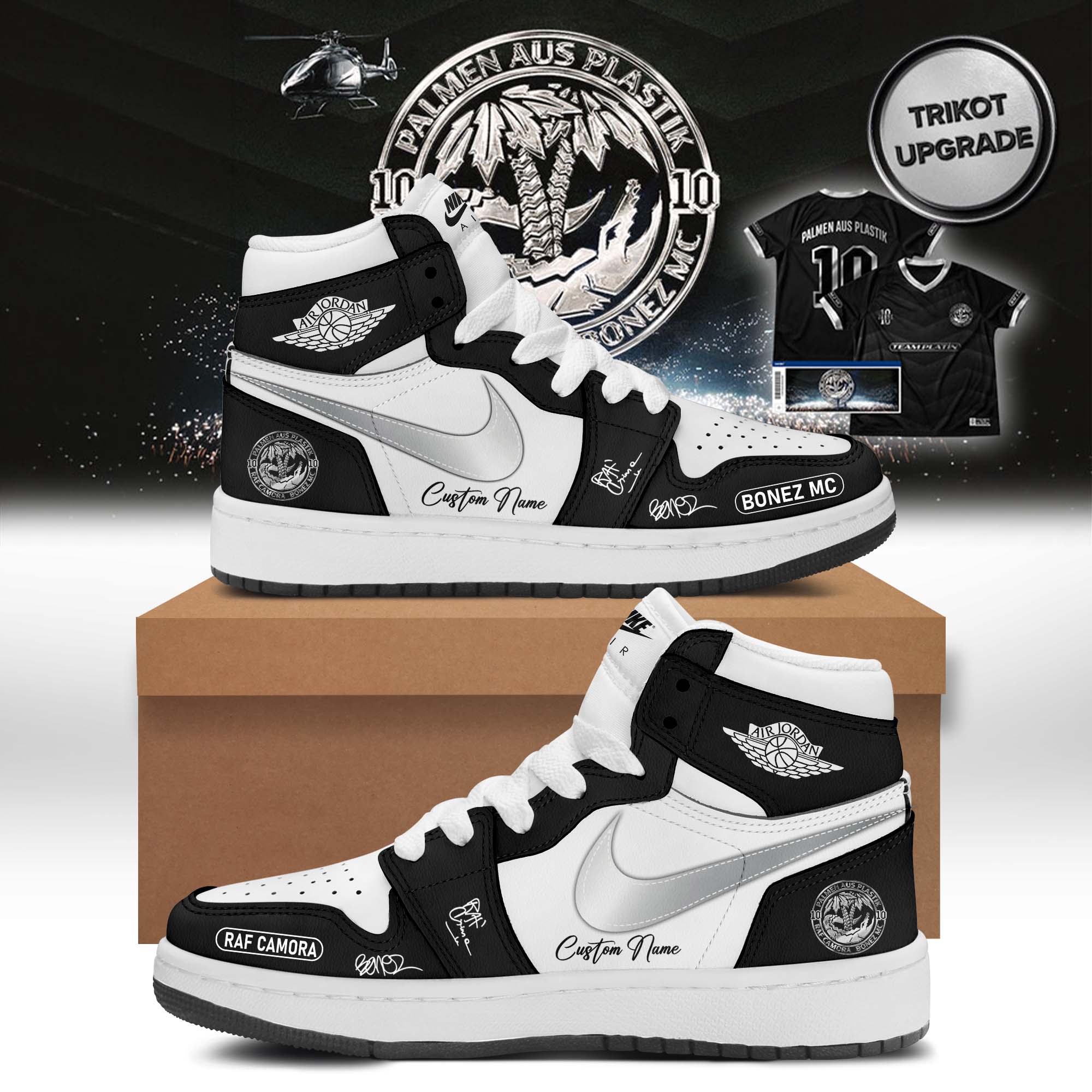 RAF Camora and Bonez MC 10 Jahre Palmen Aus Plastik Tour Premium Signature Sneakers