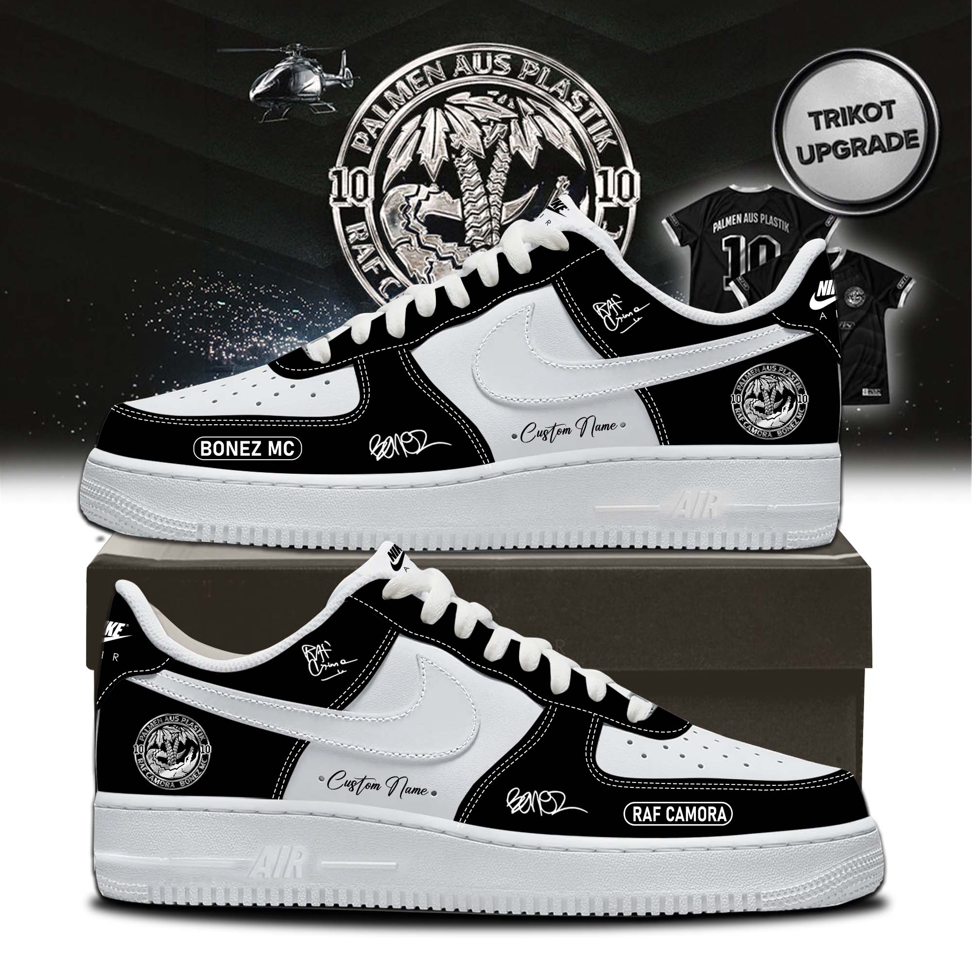 RAF Camora and Bonez MC 10 Jahre Palmen Aus Plastik Tour Signature Limited Sneakers