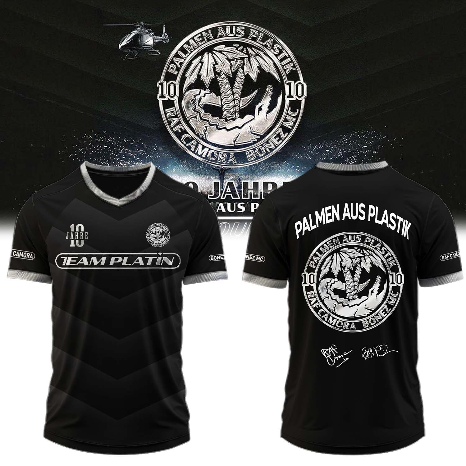 RAF Camora and Bonez MC 10 Jahre Palmen Aus Plastik Tour Signed Limited Edition Baseball Jersey