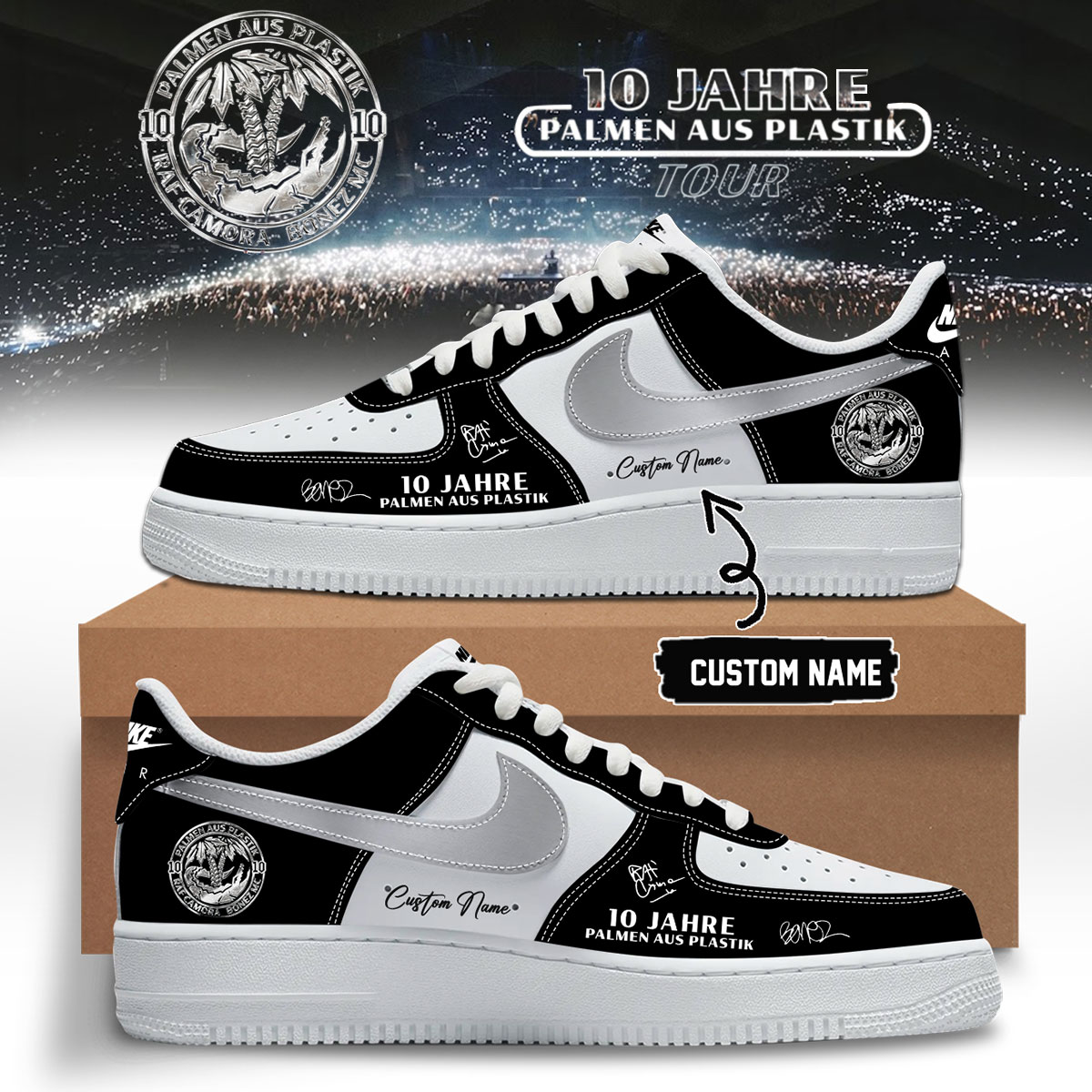 RAF Camora and Bonez MC 10 Jahre Palmen Aus Plastik Tour World Tour Collector Sneakers
