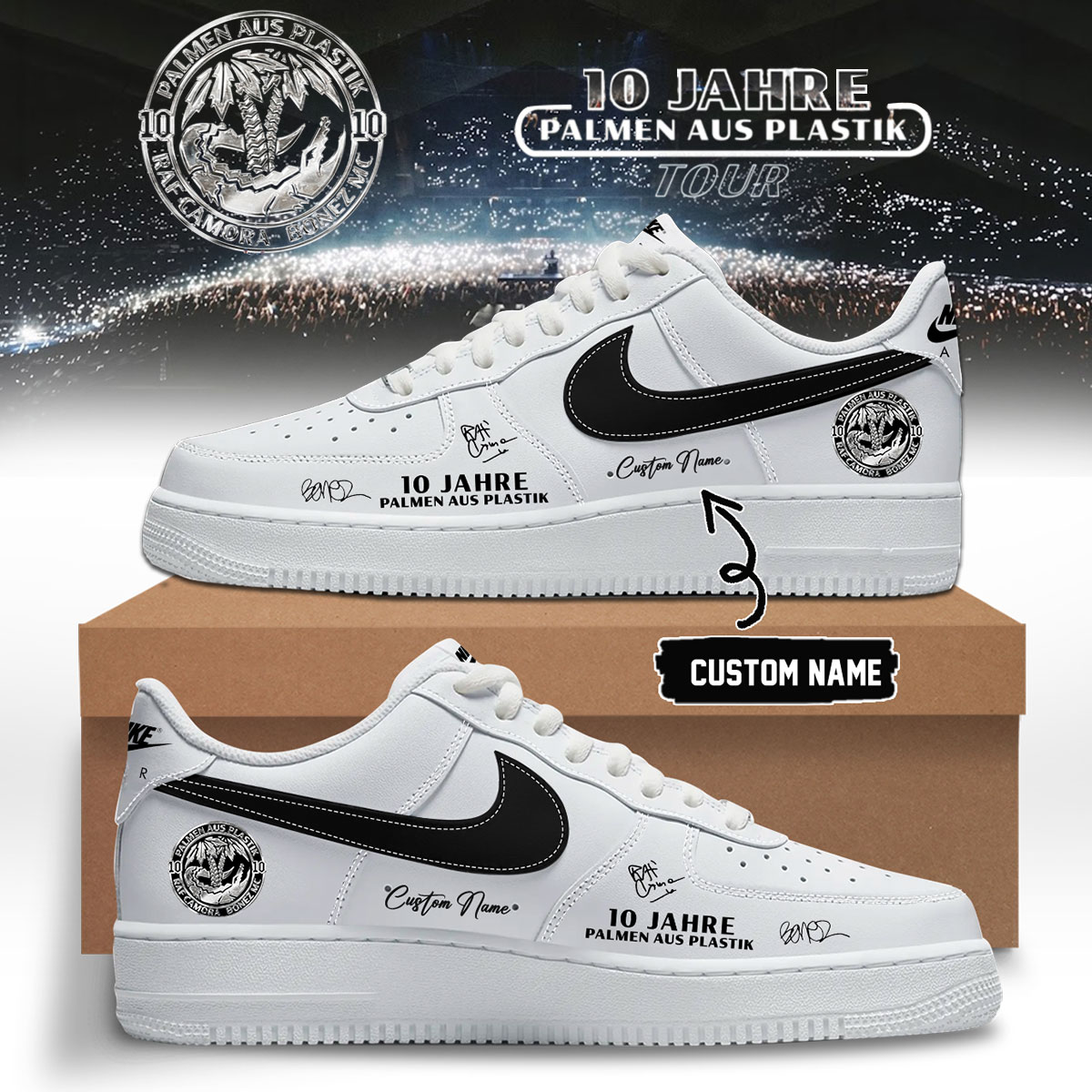 RAF Camora and Bonez MC 10 Jahre Palmen Aus Plastik Tour World Tour Limited Edition Footwear