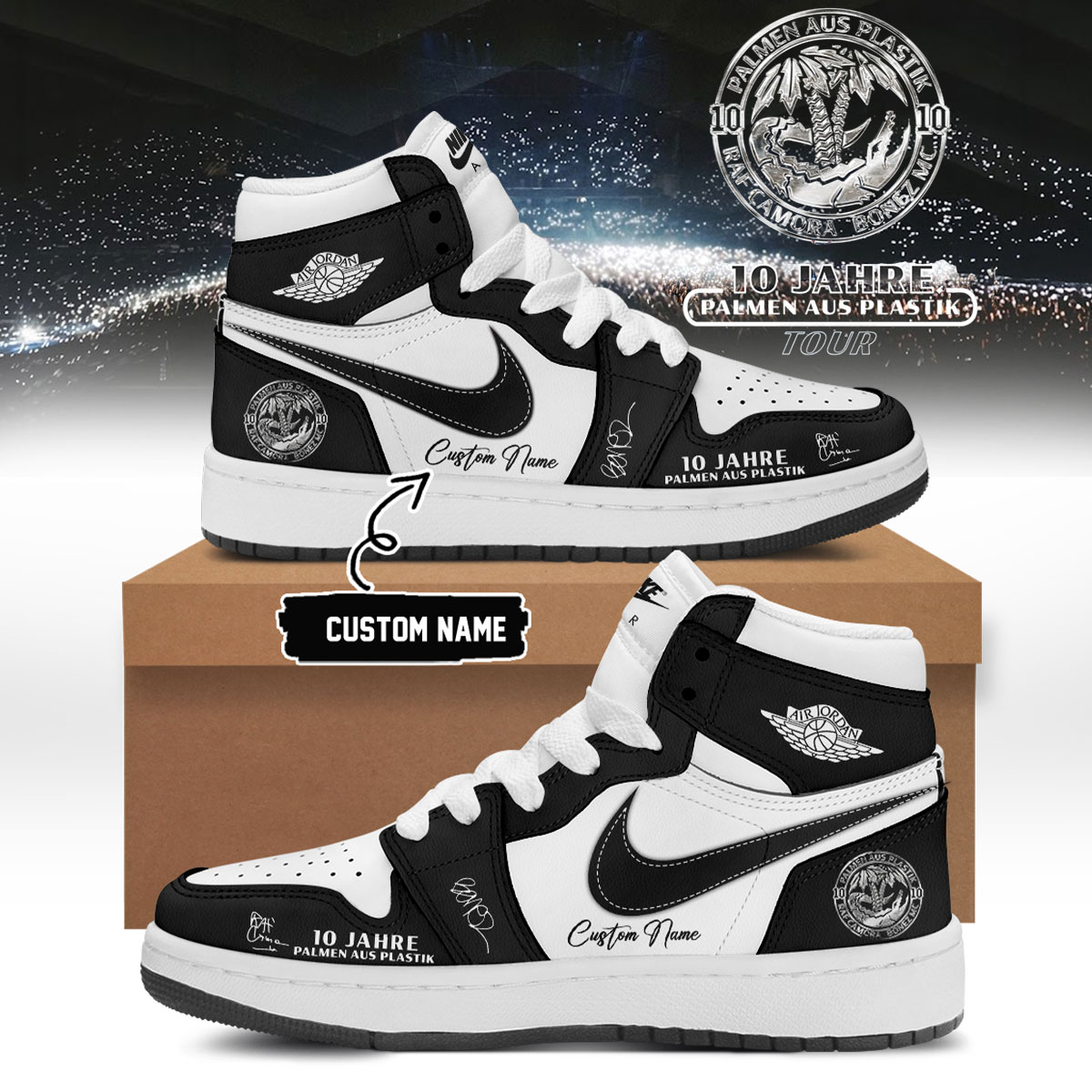 RAF Camora and Bonez MC 10 Jahre Palmen Aus Plastik Tour World Tour Signature Lifestyle Shoes