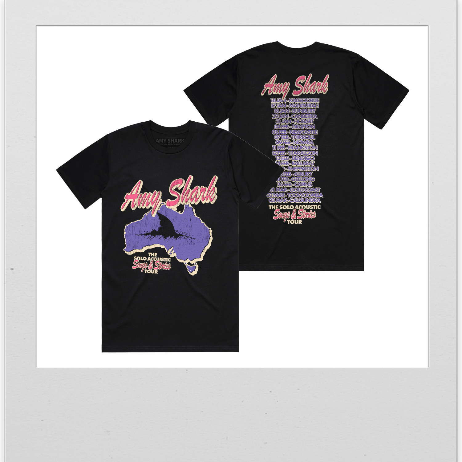 Regional Tour Tee, Army Shark Sunday Sadness T Shirt Merch 2025