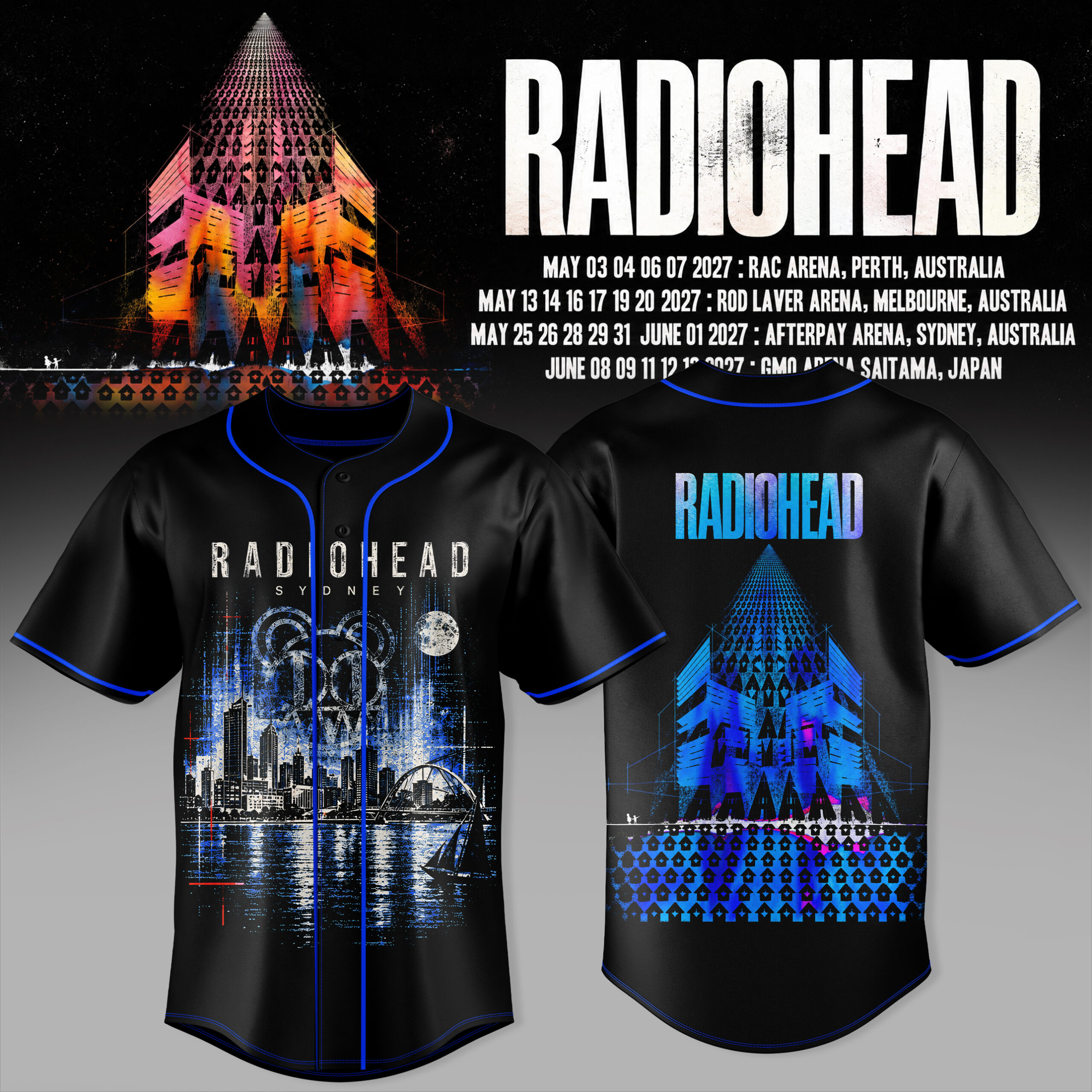 Radiohead 2027 Tour Sydney Graphic Jersey Alternative Rock Fan Wear 2 - Unicasport Radiohead 2027 Tour Sydney Graphic Jersey Alternative Rock Fan Wear