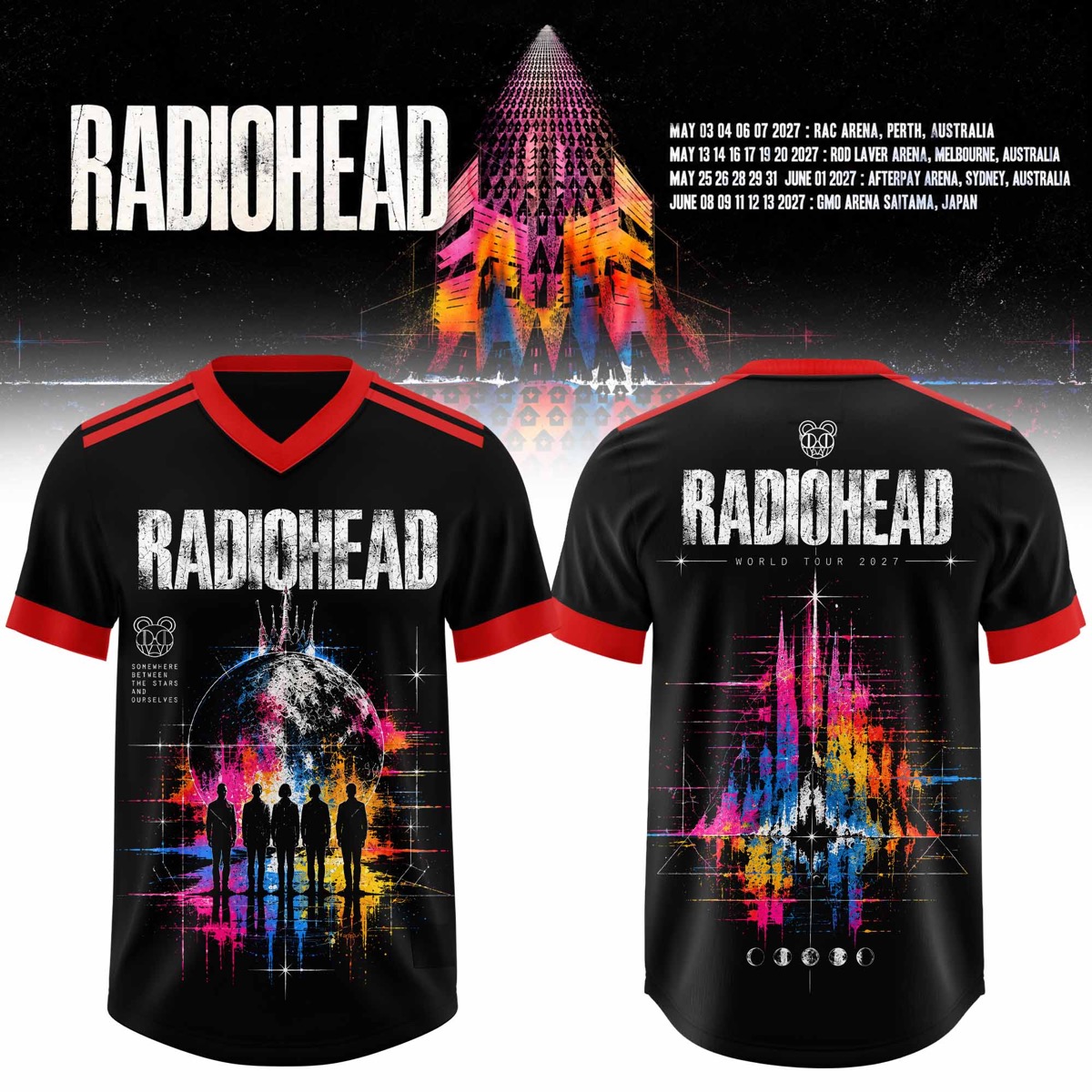 Radiohead Australia Tour 2027 Football Jersey Black Orange Gradient Graphic Collection 1 - Unicasport Radiohead Australia Tour 2027 Football Jersey Black Orange Gradient Graphic Collection