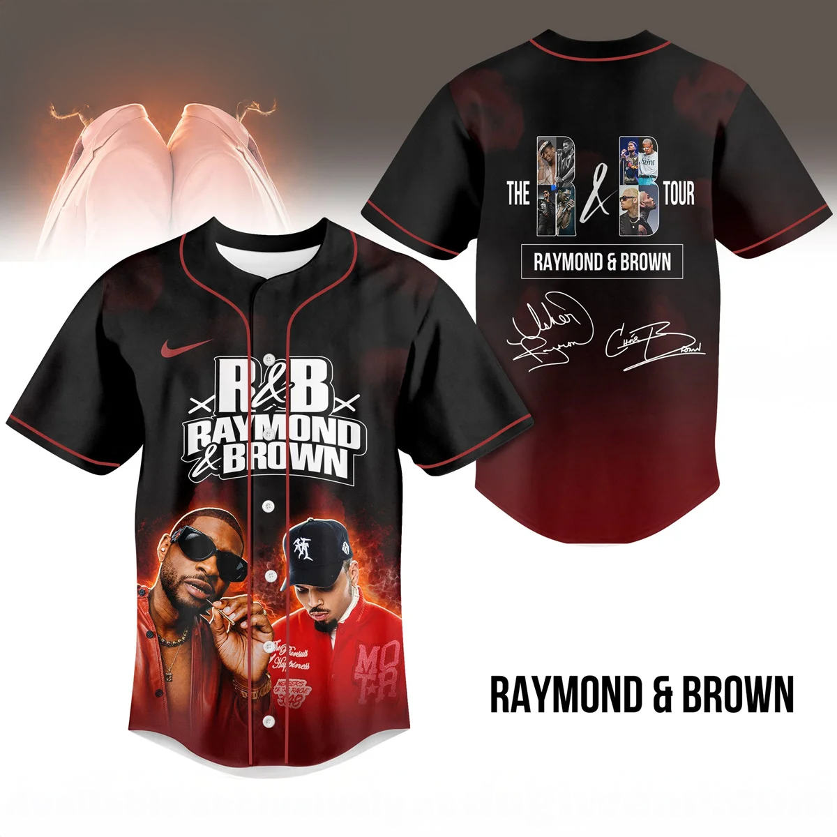 Raymond x Chris Brown The R And B Tour Limited Baseball Jersey Fan Collection