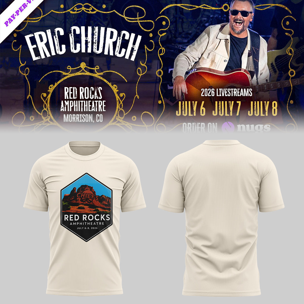 Red Rocks Amphitheatre Exclusive Tour Graphic Tee