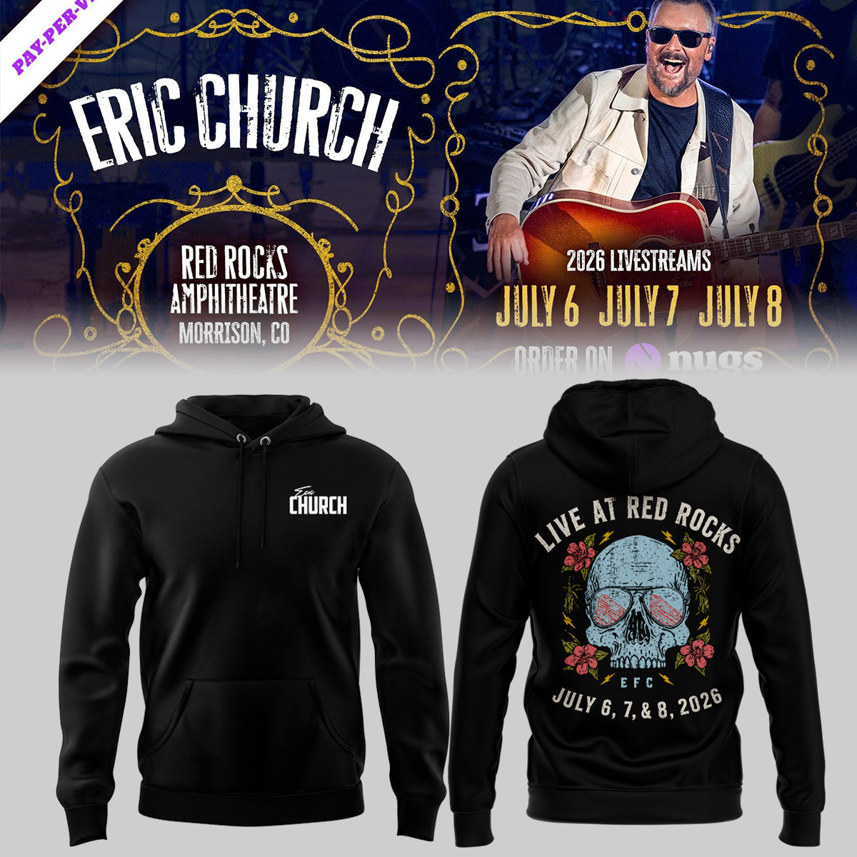 Red Rocks Amphitheatre Limited Edition Pullover Hoodie
