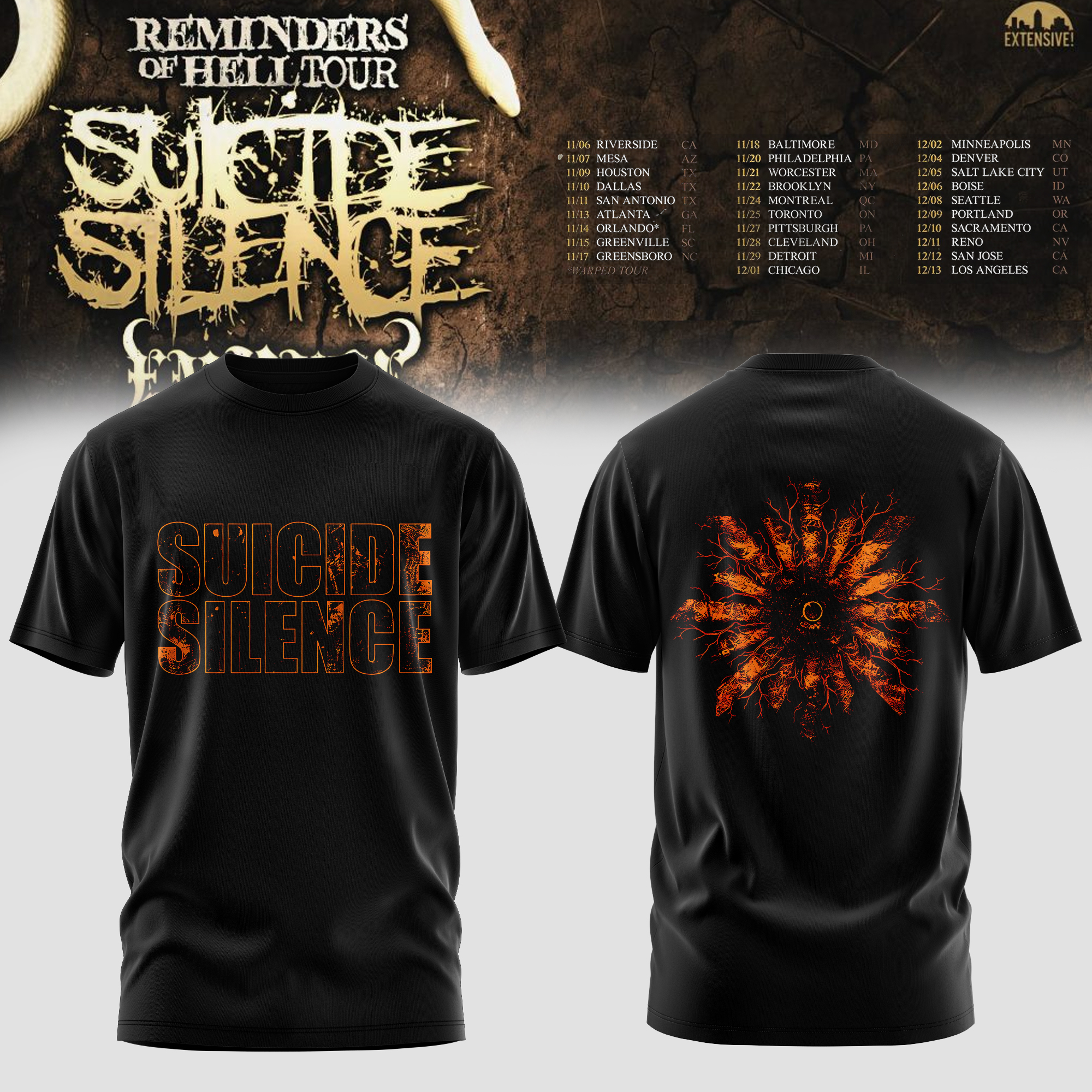 Reminders Of Hell Tour 2026 Edition Graphic T Shirt Classic Edition