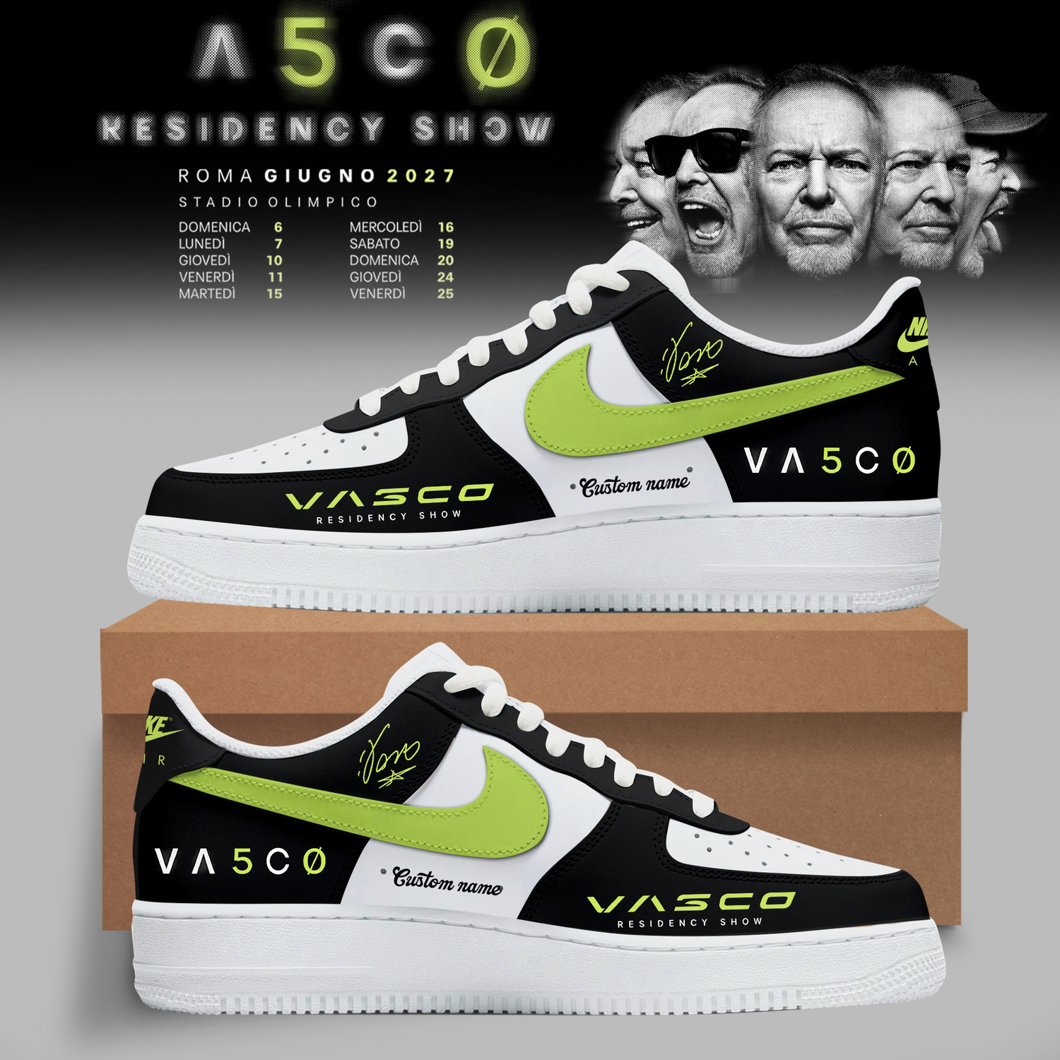 Residency Show 2027 Limited Edition Air Force 1 Sneakers Fan Collection
