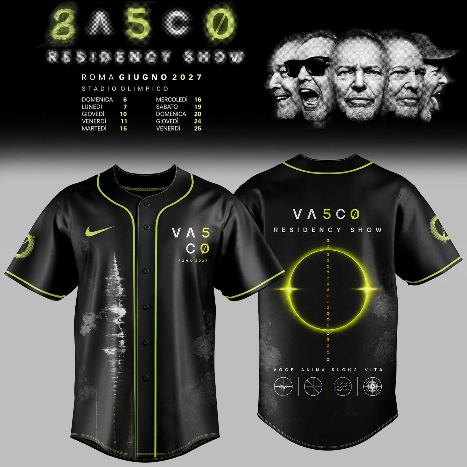 Residency Show 2027 Limited Edition Baseball Jersey Fan Apparel