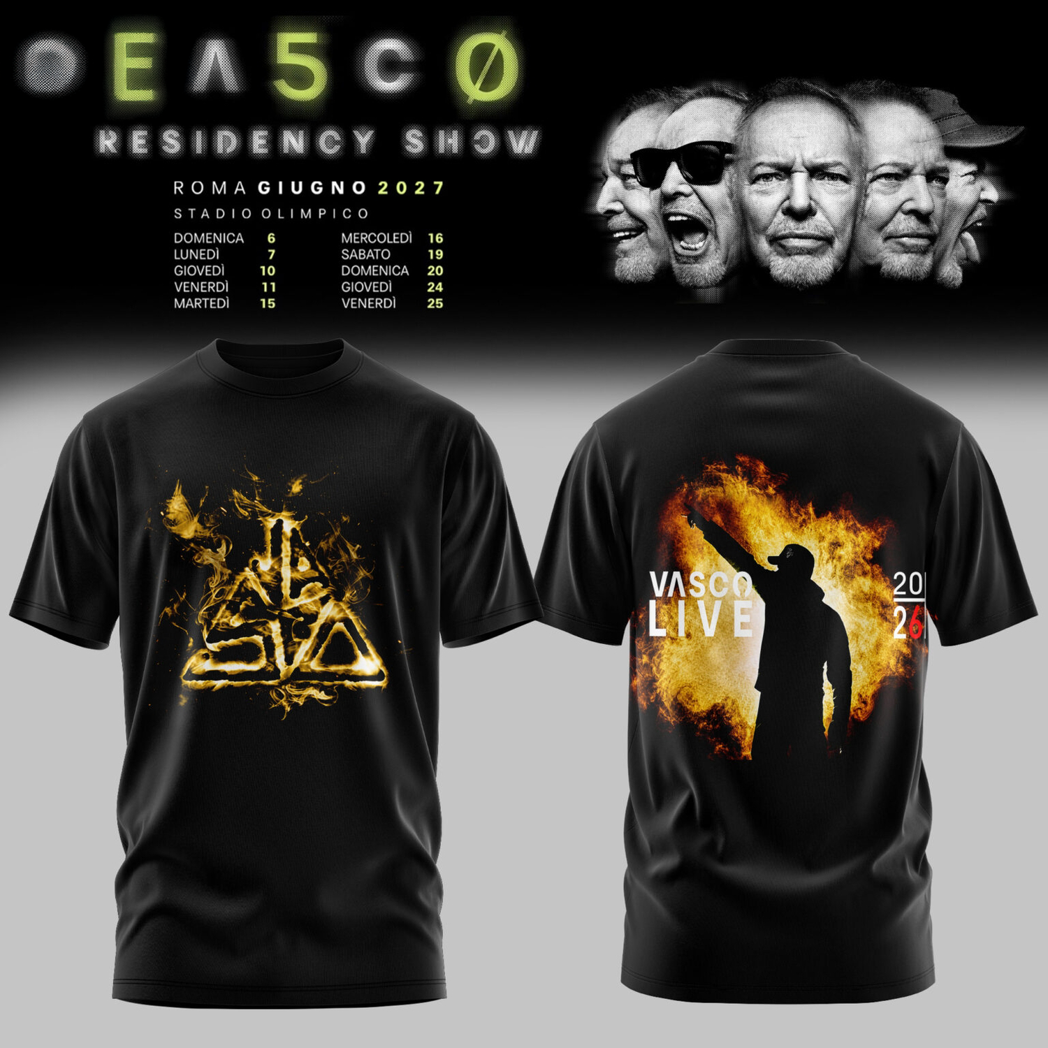 Residency Show 2027 Limited Edition Graphic T Shirt Merchandise