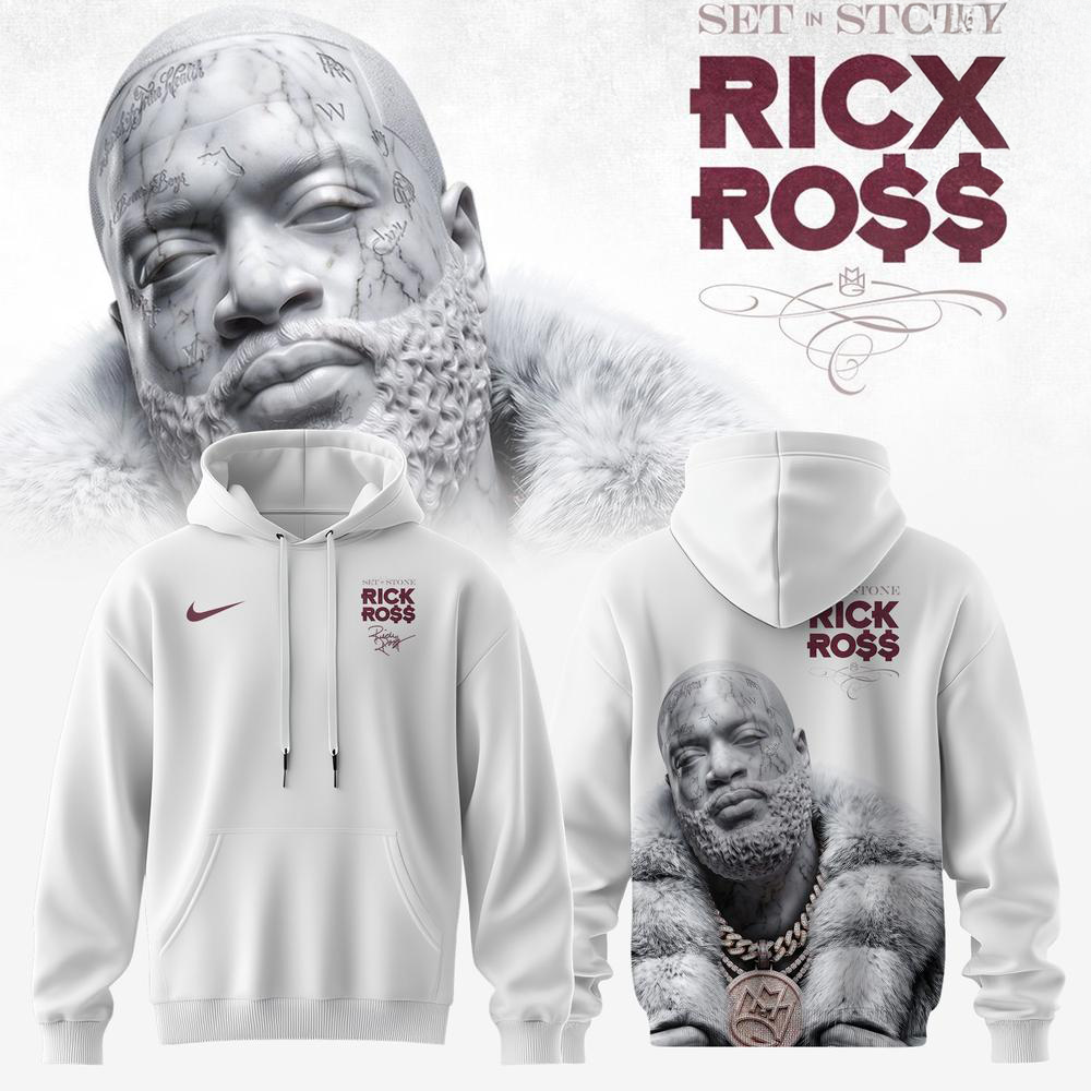 Rick Ross Set In Stone Album 2026 Official Fan Hoodie