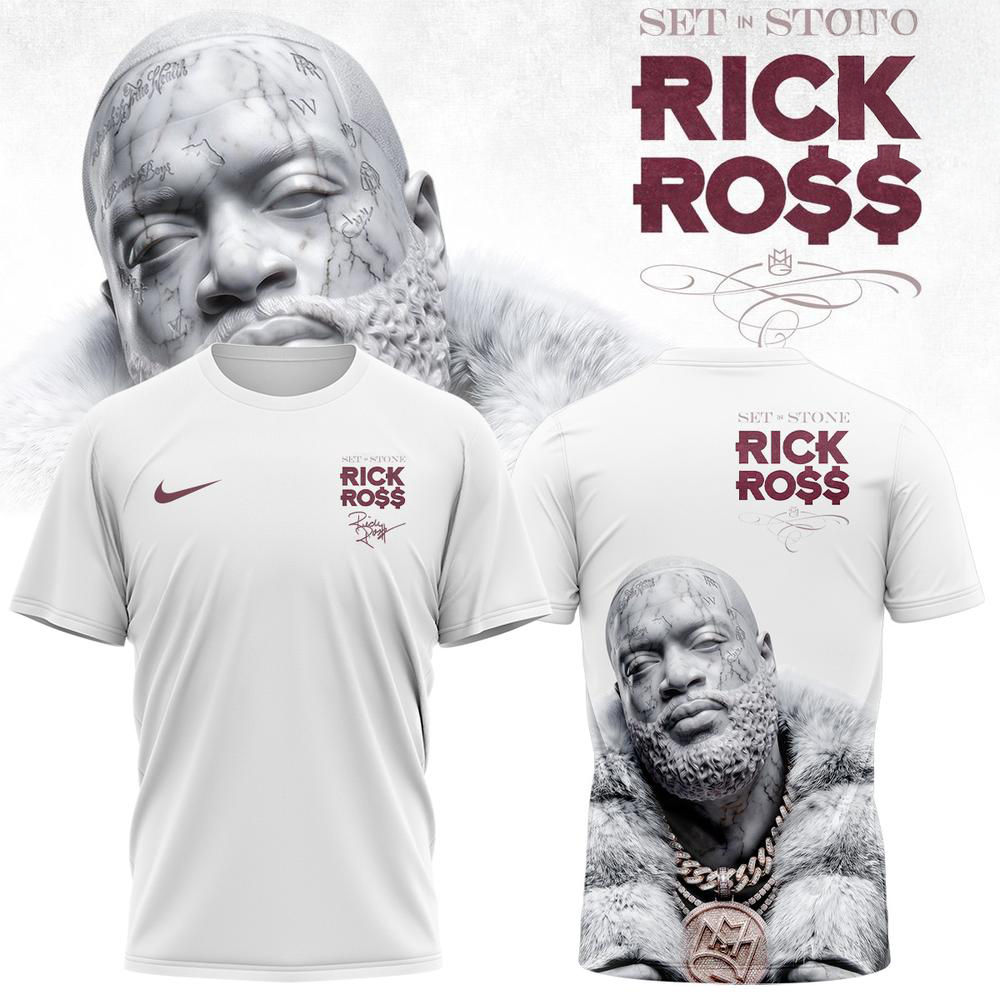 Rick Ross Set In Stone Album 2026 Premium Graphic T Shirt