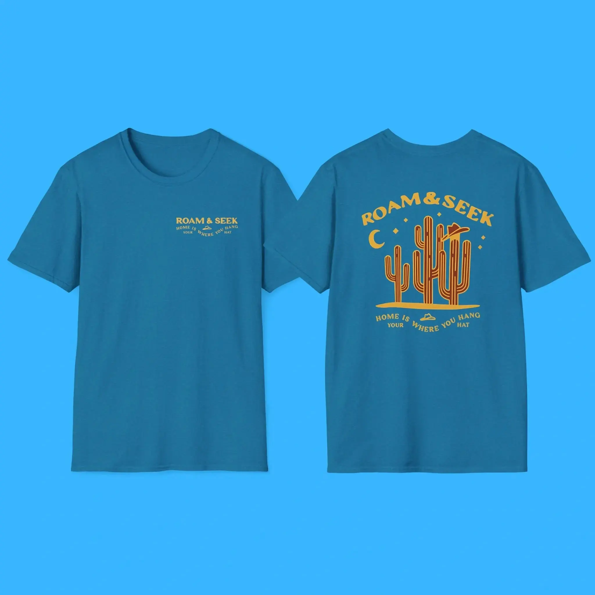 Roam Seek Home Is Where You Hang Your Hat Premium Shirt