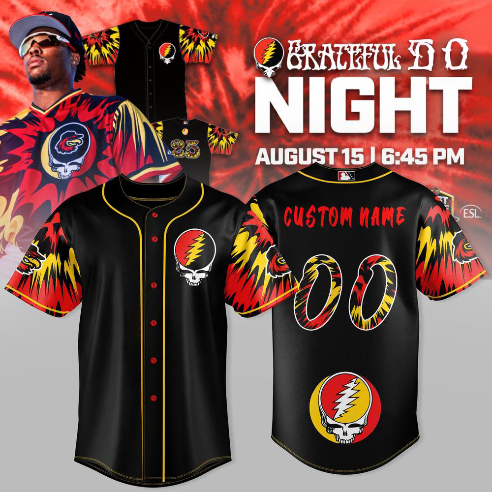 Rochester Red Wings Grateful Dead Night Custom Baseball Jersey